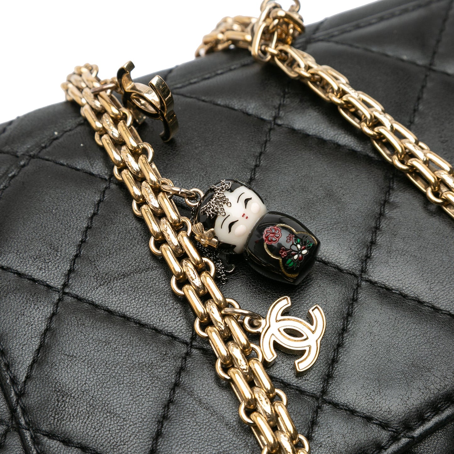 Chanel Paris-Shanghai Reissue 2.55 Quilted Lambskin Double Flap 227 Black