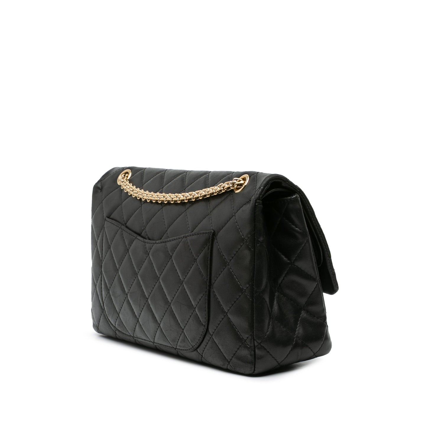 Chanel Paris-Shanghai Reissue 2.55 Quilted Lambskin Double Flap 227 Black
