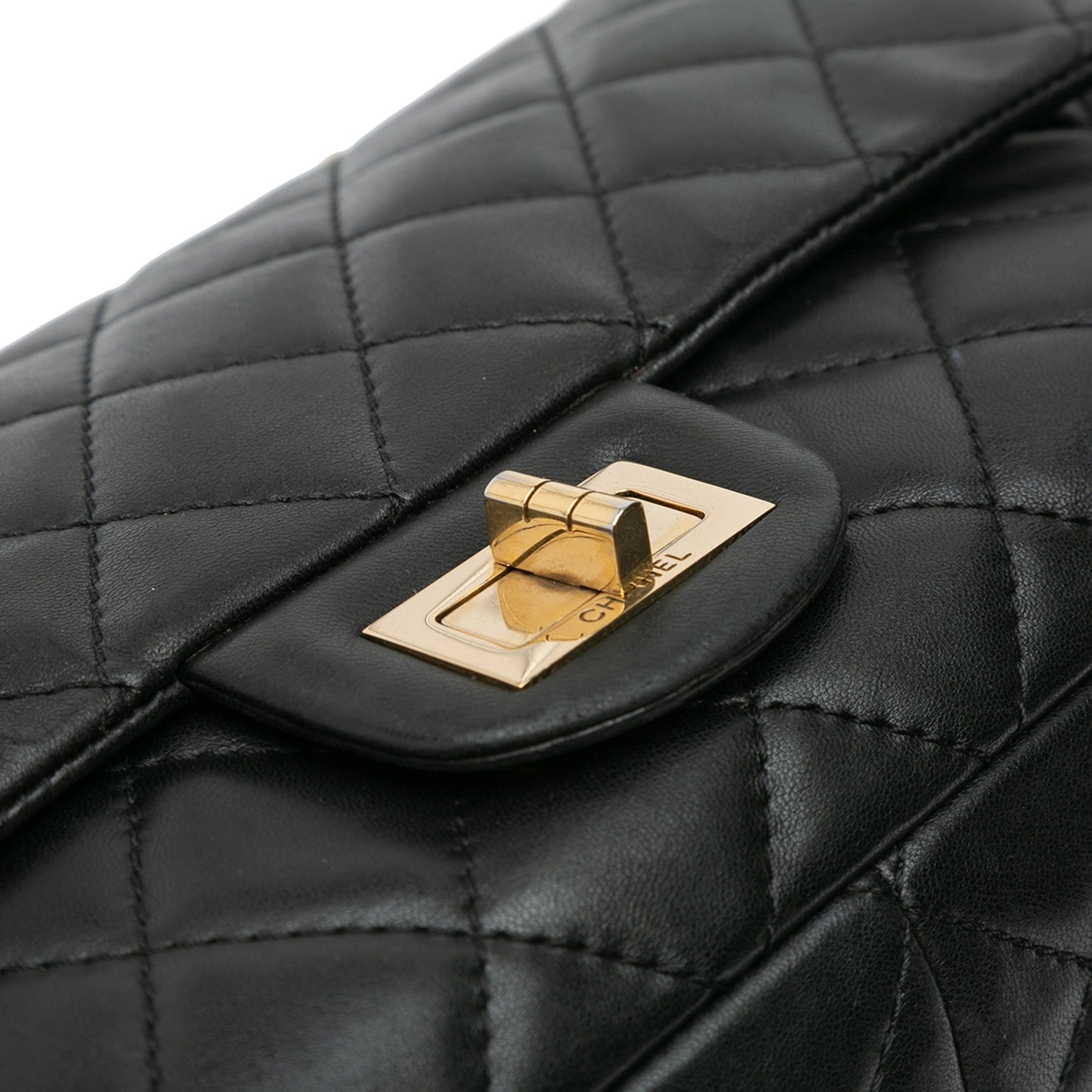 Chanel Paris-Shanghai Reissue 2.55 Quilted Lambskin Double Flap 227 Black