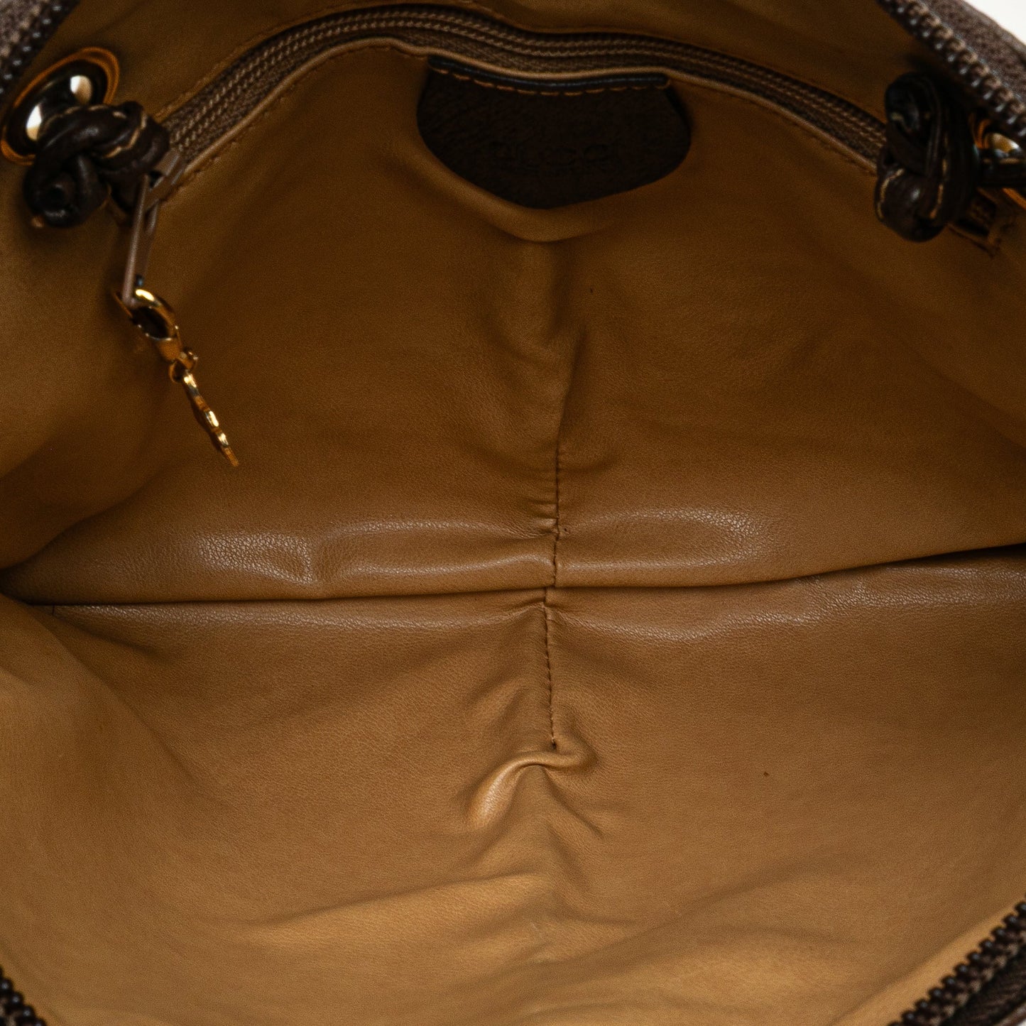 Gucci Small GG Supreme Web Crossbody Brown