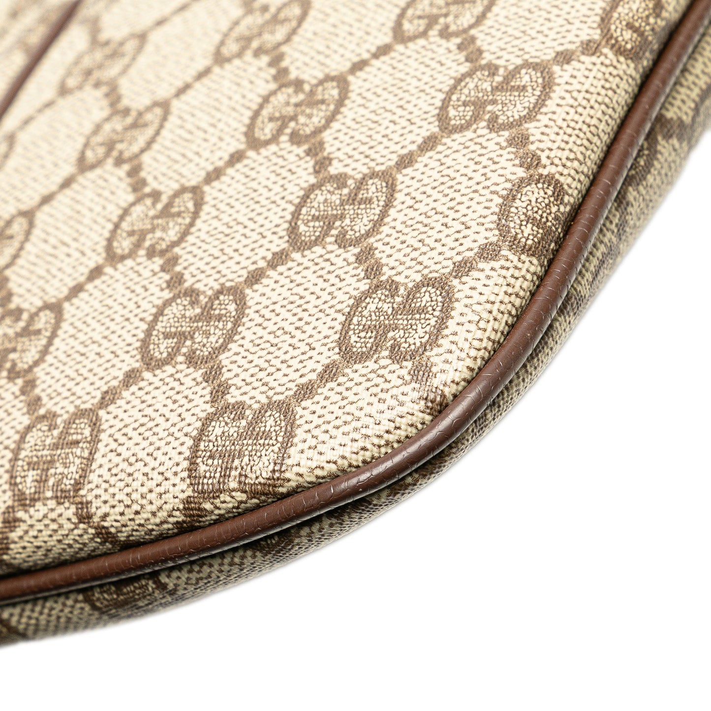 Gucci Small GG Supreme Web Crossbody Brown