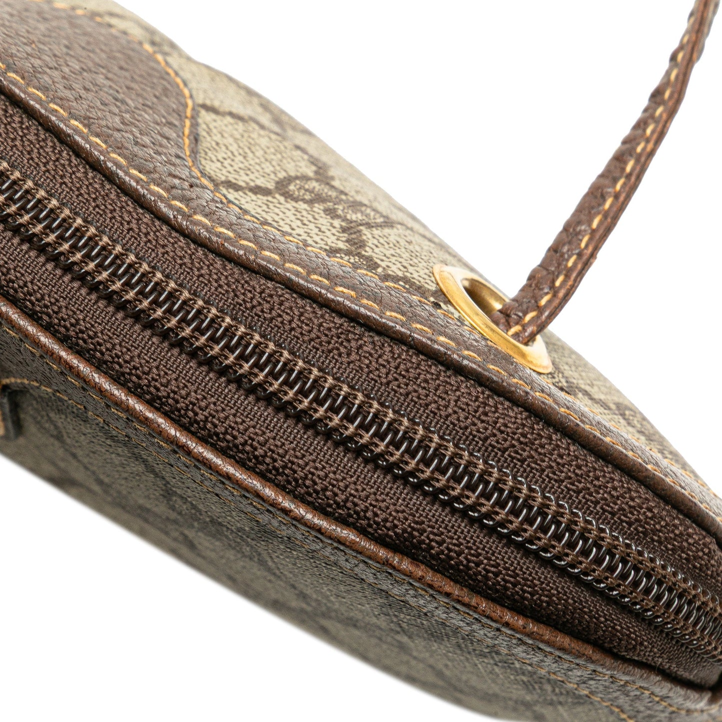 Gucci Small GG Supreme Web Crossbody Brown