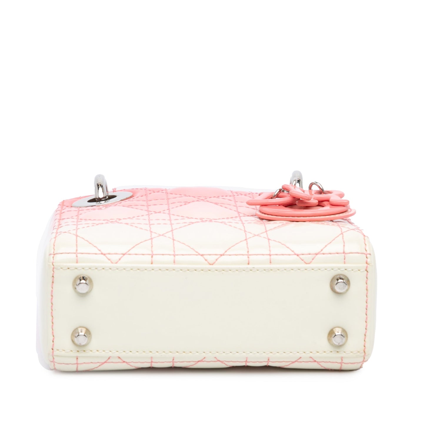 Dior Micro Ombre Patent Cannage Lady Dior Pink