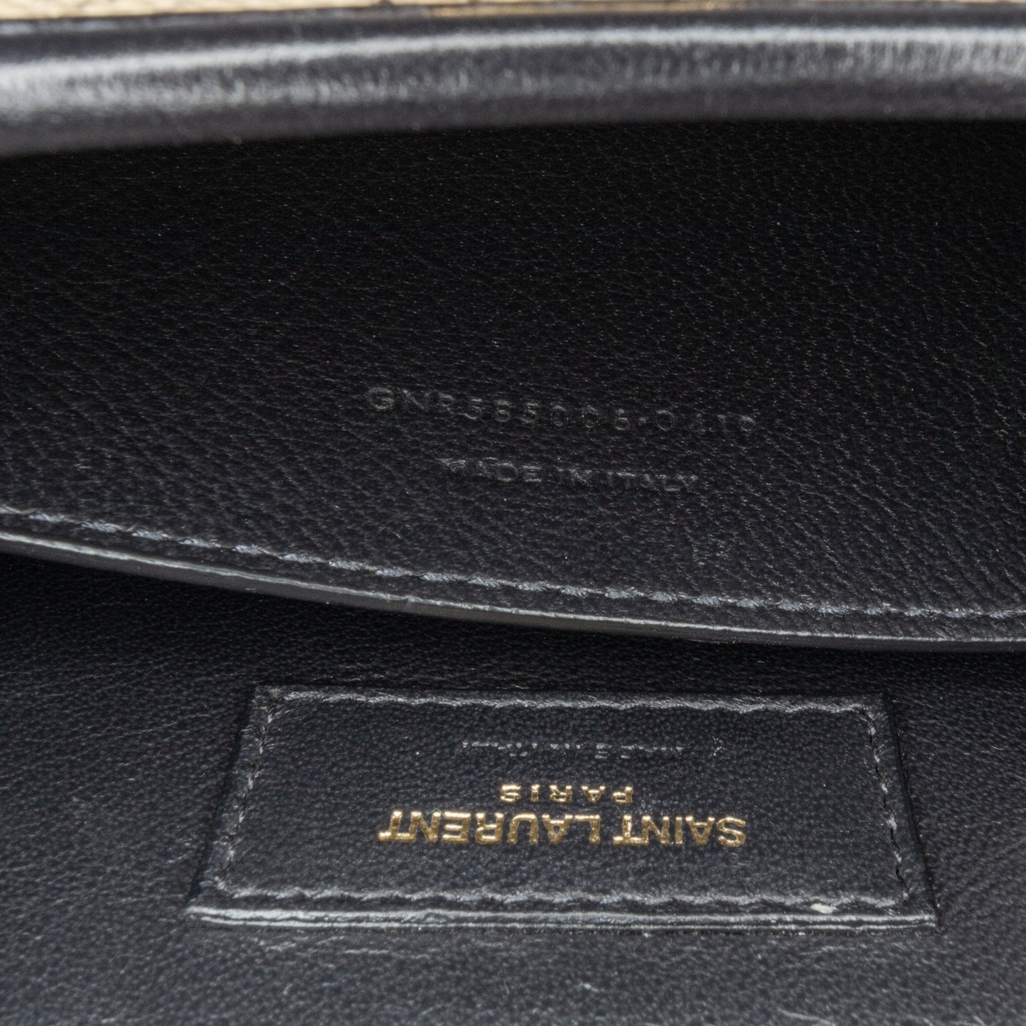 Saint Laurent Medium Canvas Monogram All Over Crossbody Brown