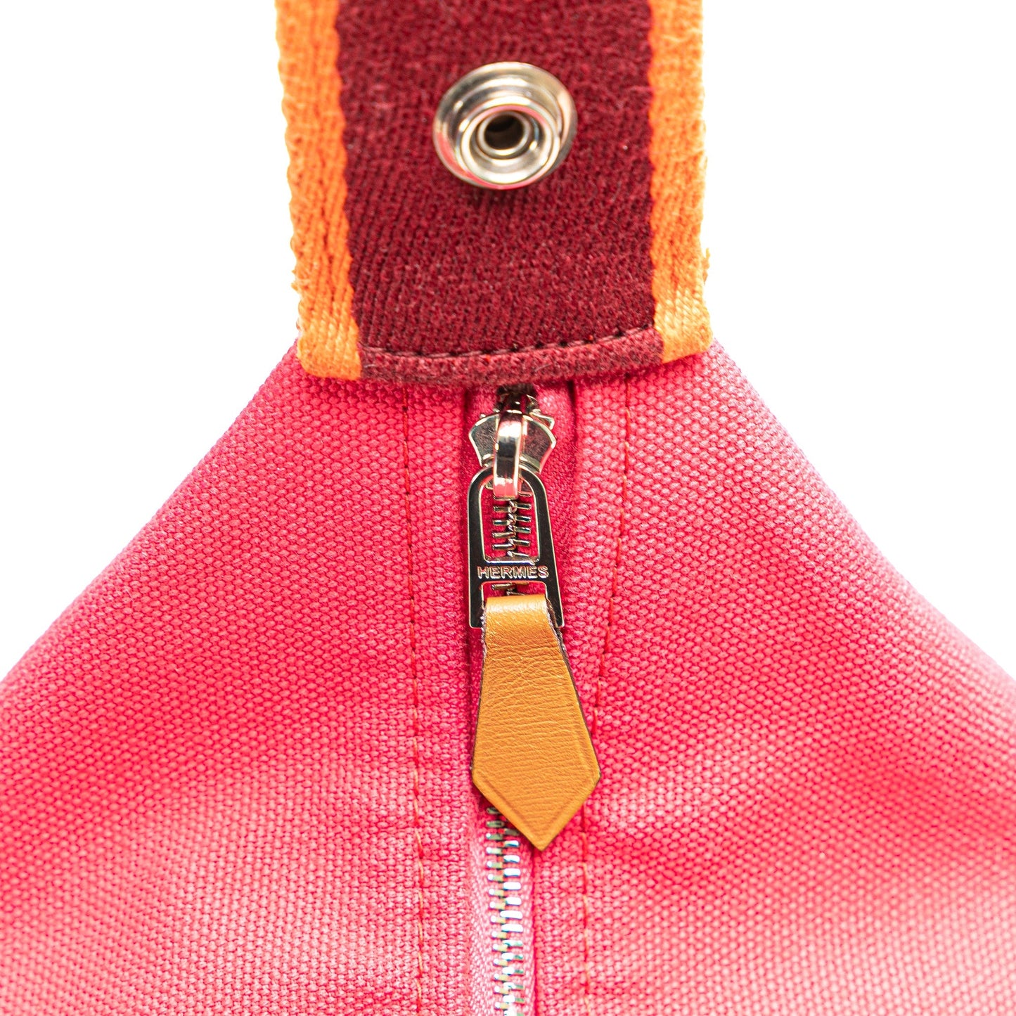 Hermès Small Toile Bride A Brac Pink
