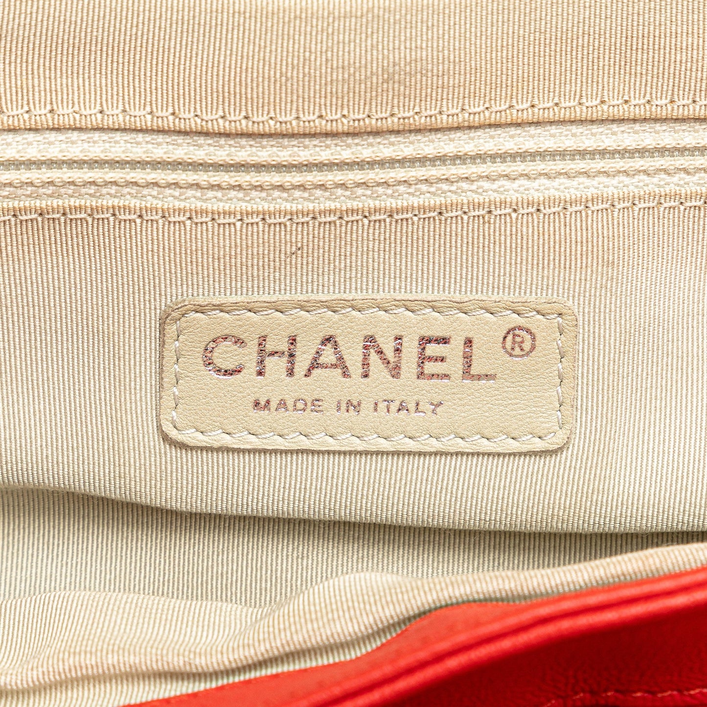 Chanel Large Quilted Lambskin Chain Around Flap Red