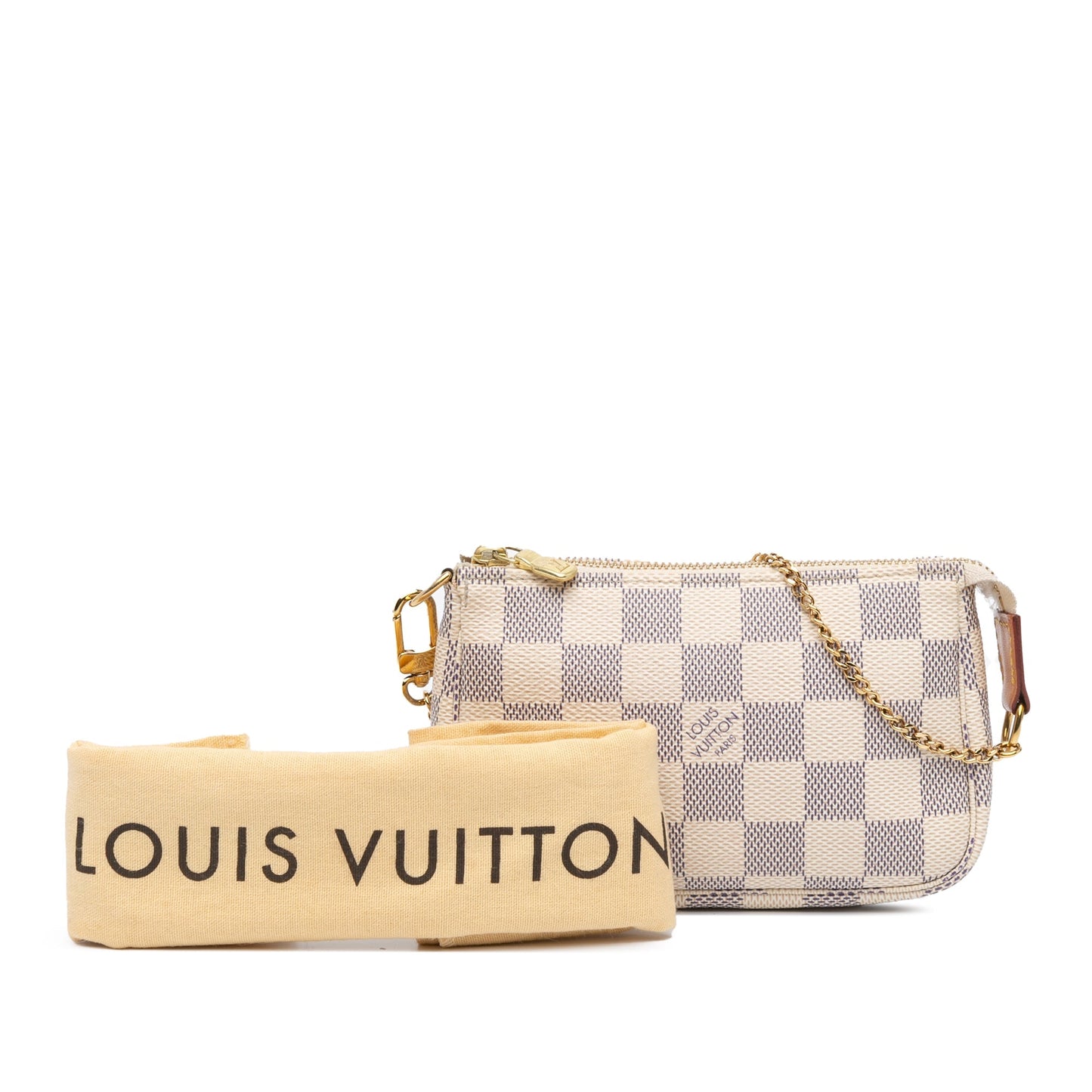 Louis Vuitton Damier Azur Mini Pochette Accessoires White