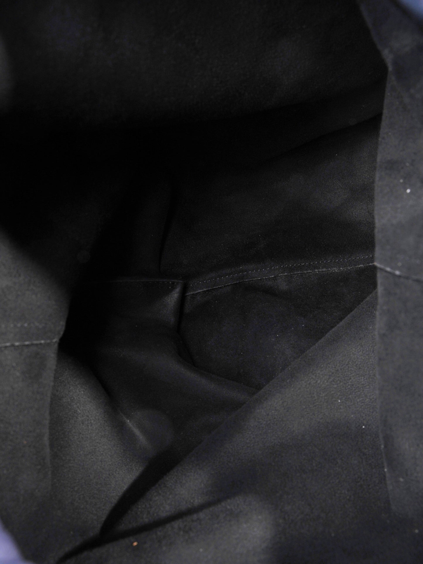 Saint Laurent Teddy Bucket Bag Navy / Silver Leather