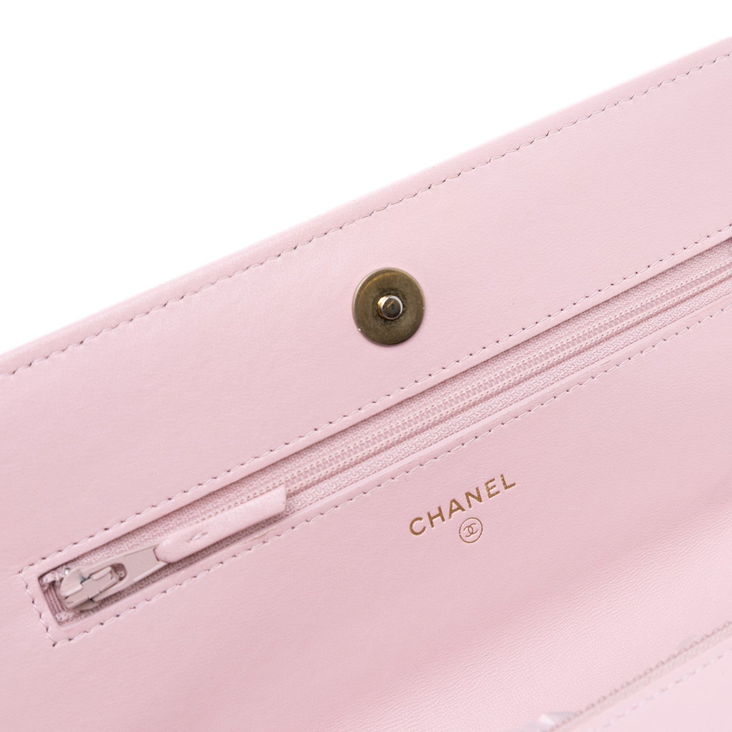 Chanel Quilted Lambskin 19 Wallet on Chain Pink