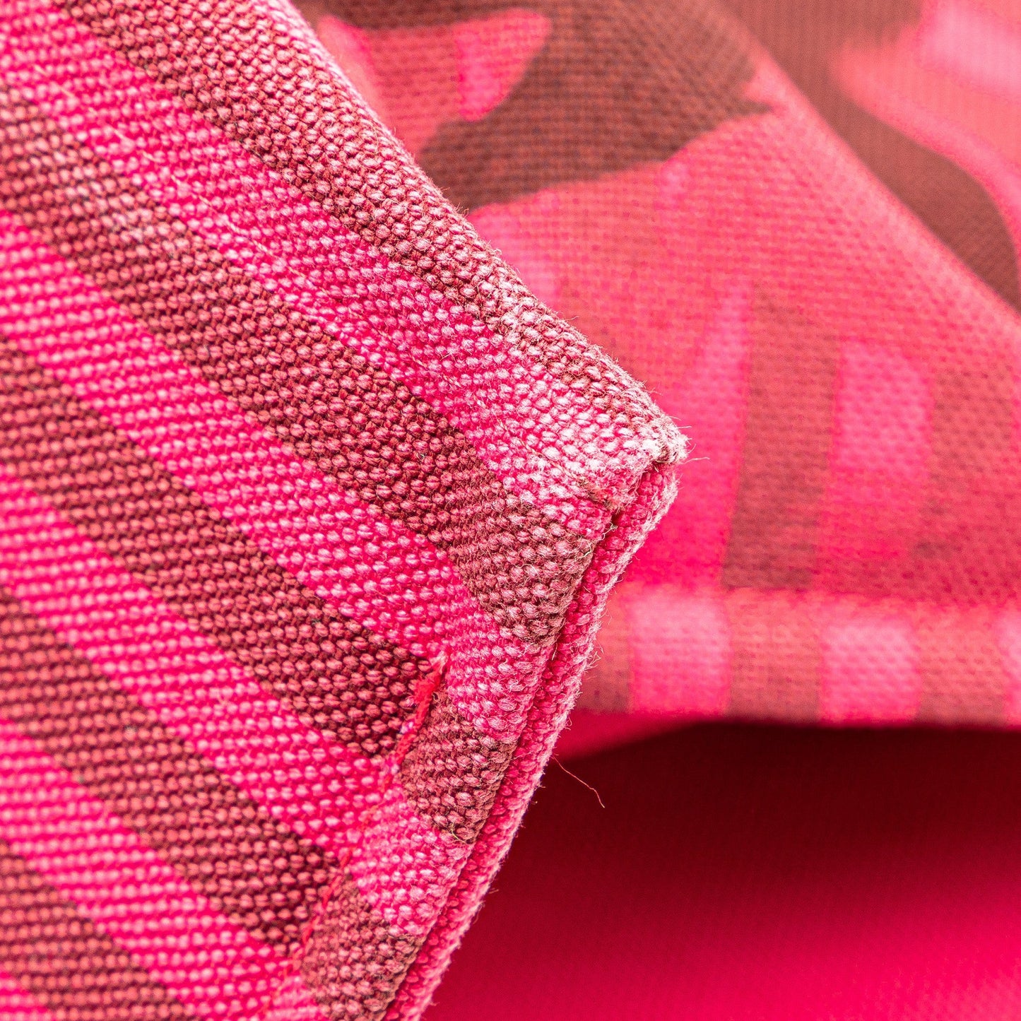 Hermès Toile Chevaux En Camouflage Beach Tote Pink