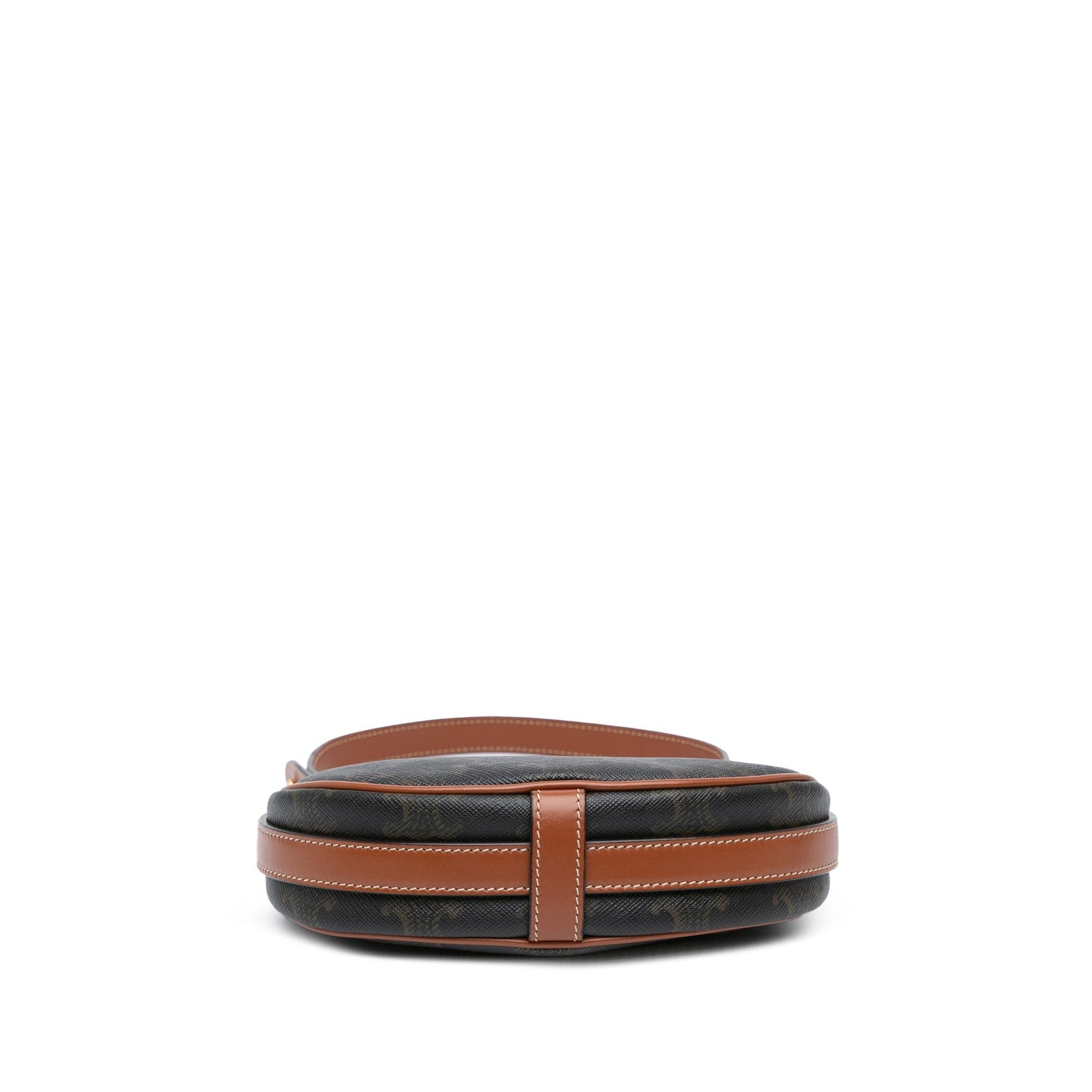 Celine Mini Triomphe Coated Canvas Ava Shoulder Bag Brown