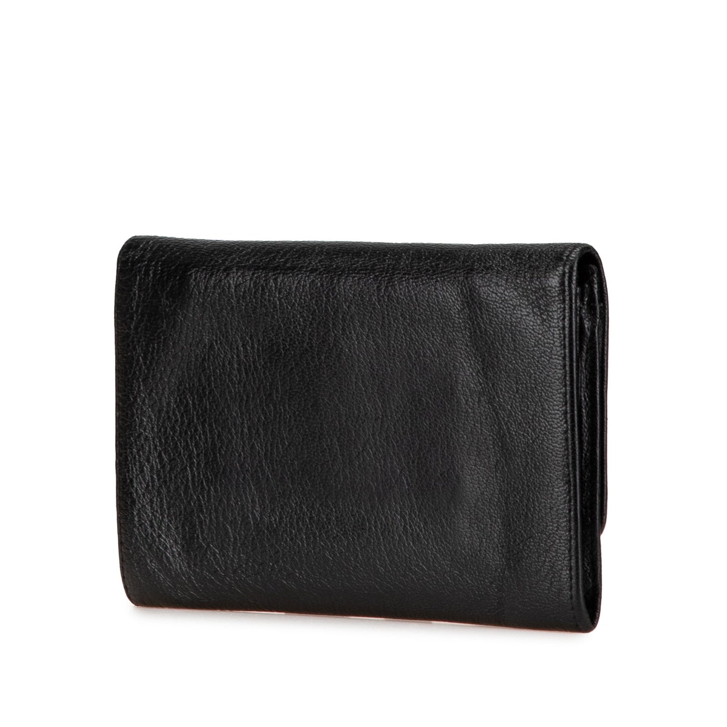 Chanel Calfskin CC Compact Wallet Black