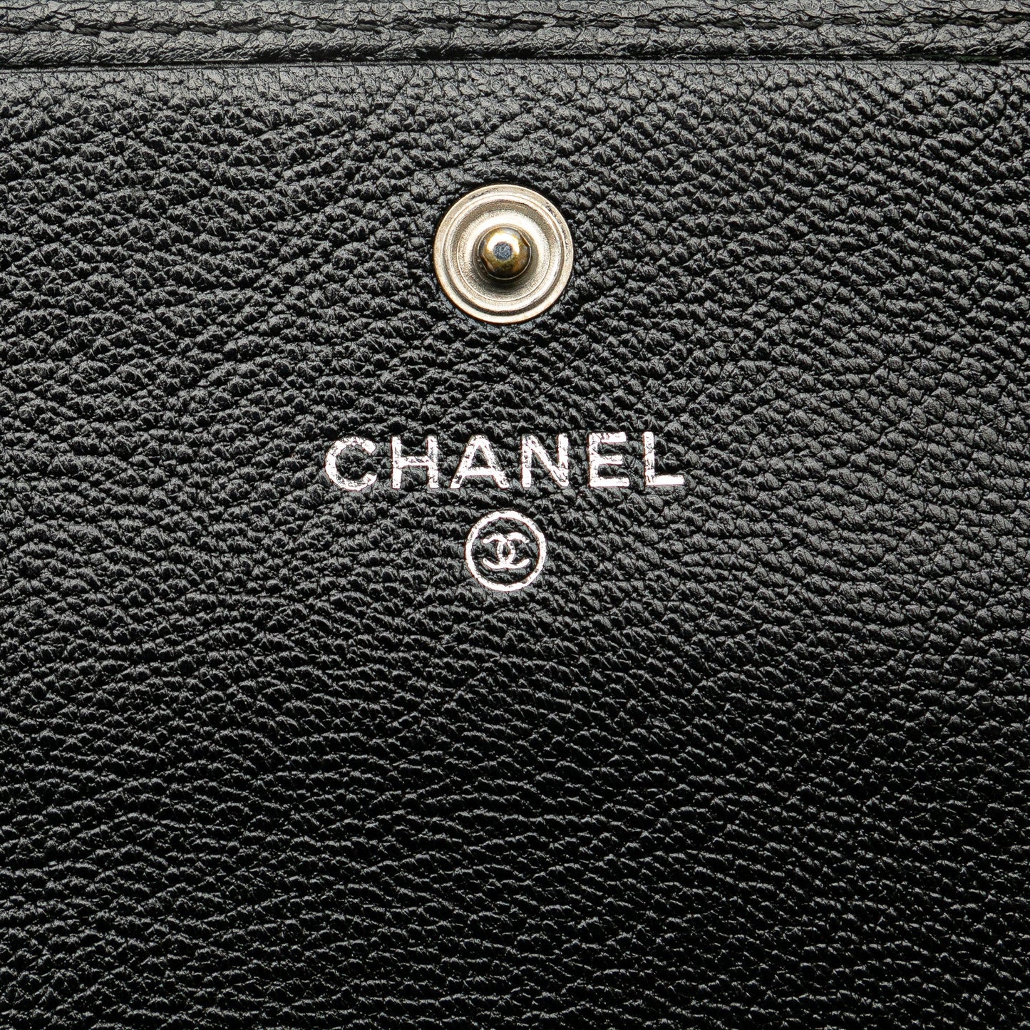 Chanel Calfskin CC Compact Wallet Black