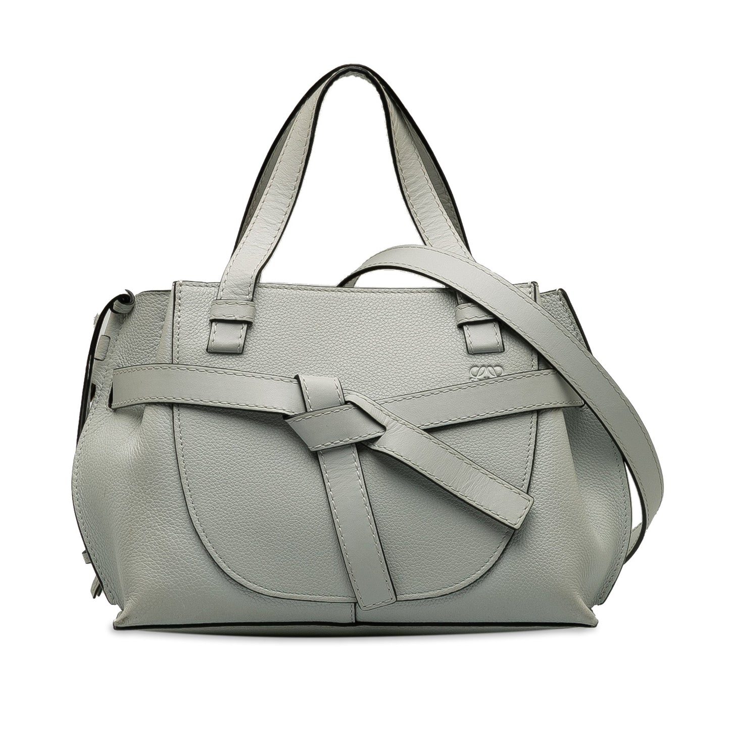 LOEWE Mini Gate Top Handle Satchel Gray