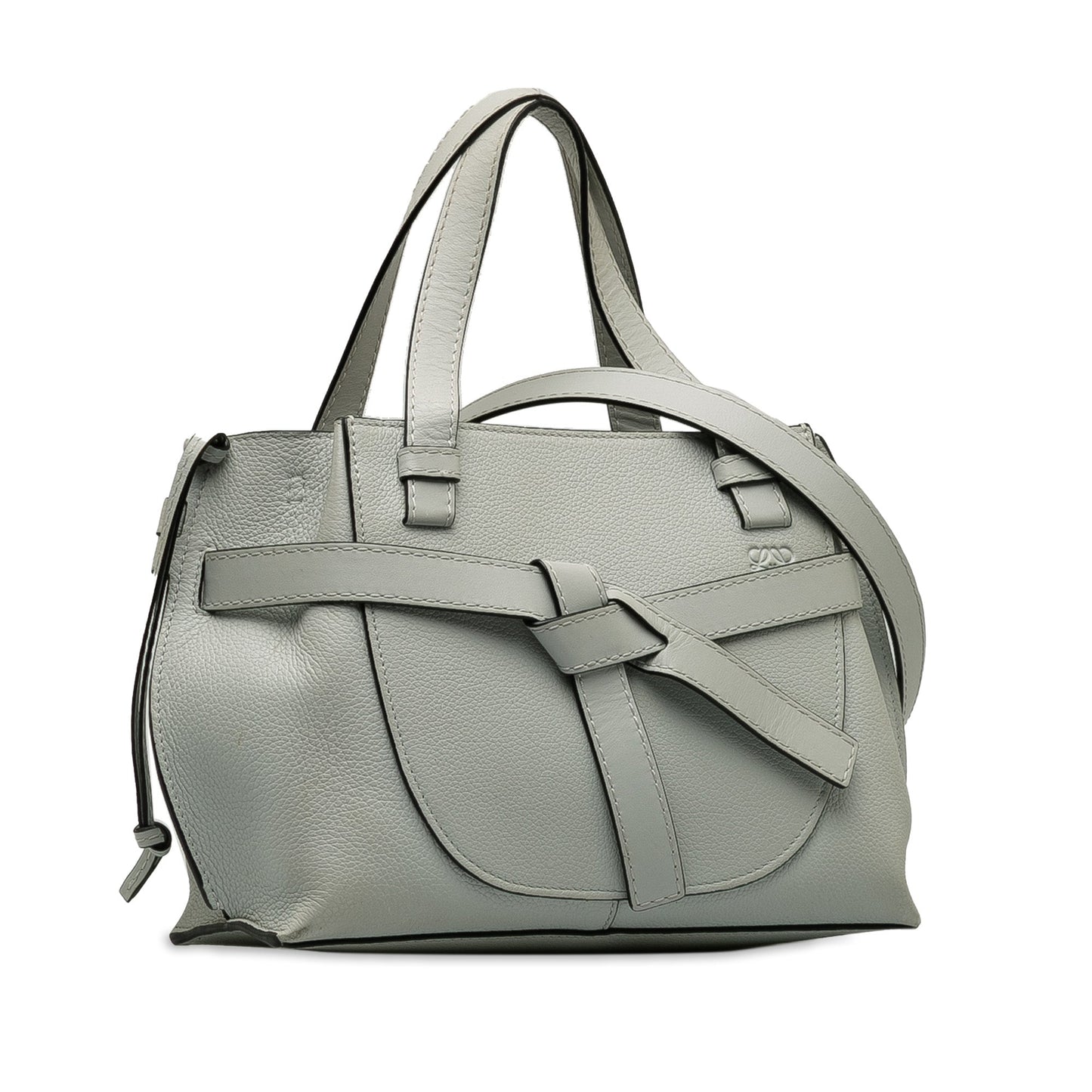 LOEWE Mini Gate Top Handle Satchel Gray