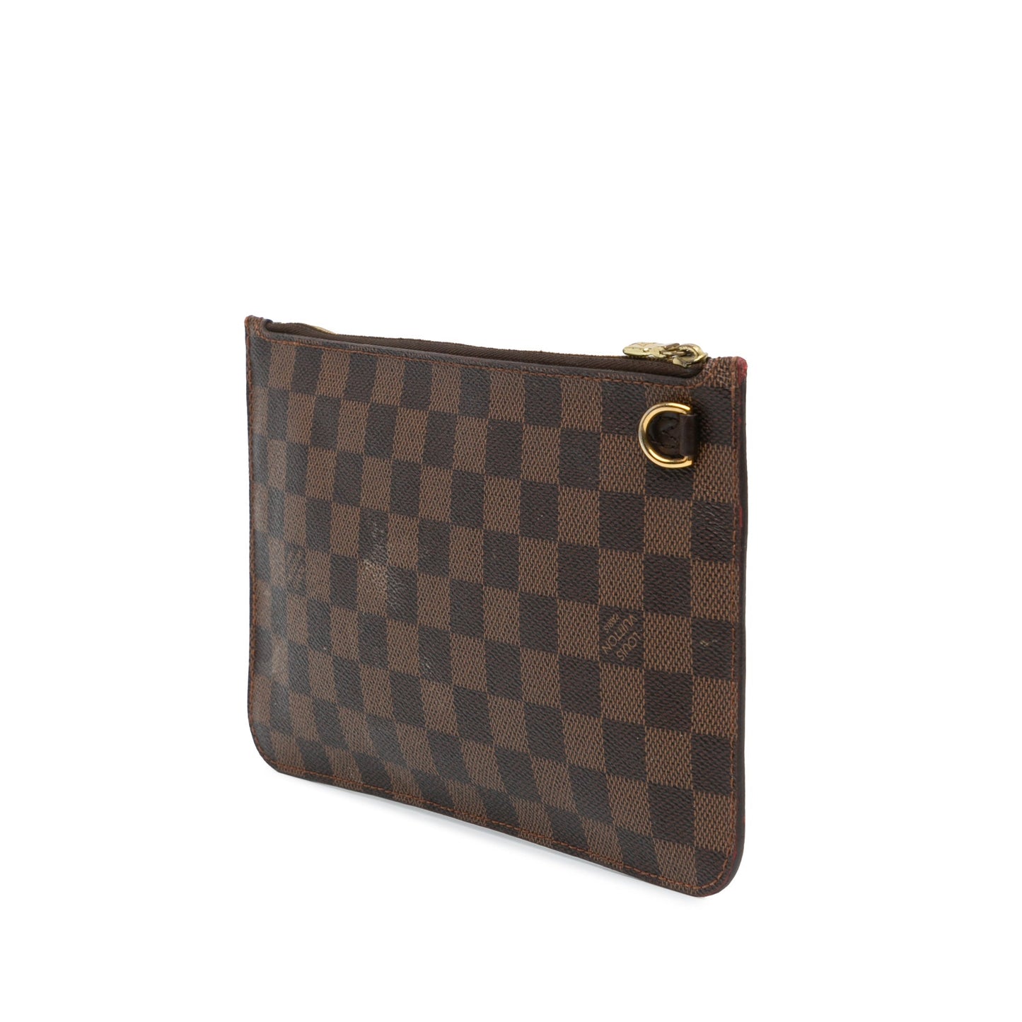 Louis Vuitton Damier Ebene Neverfull Pouch Brown
