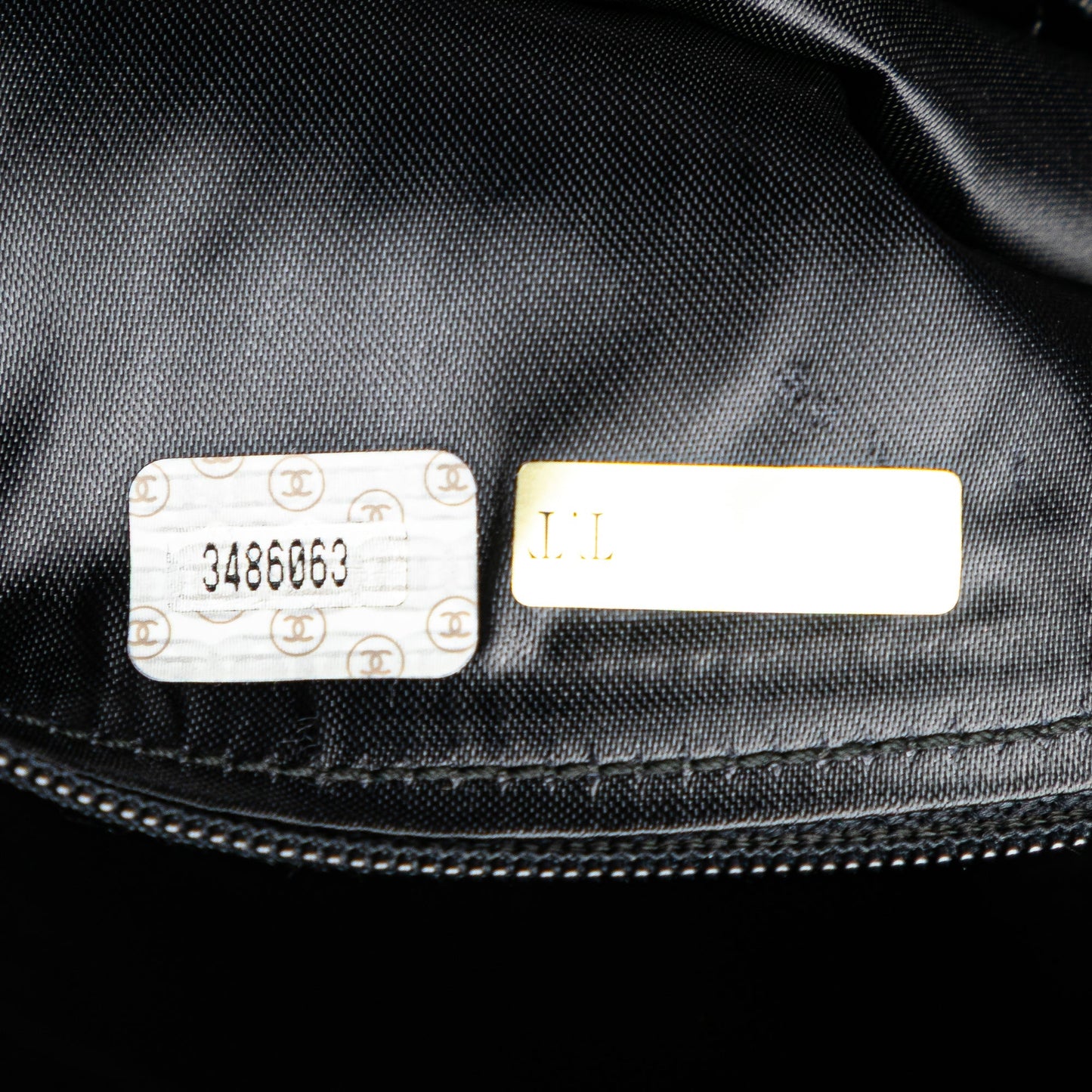 Chanel CC Quilted Lambskin Tassel Crossbody Black
