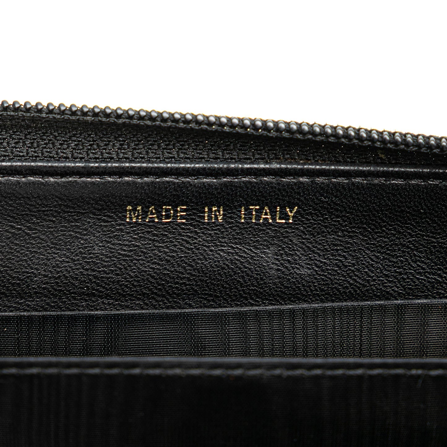 Chanel CC Caviar Zip Around Wallet Black