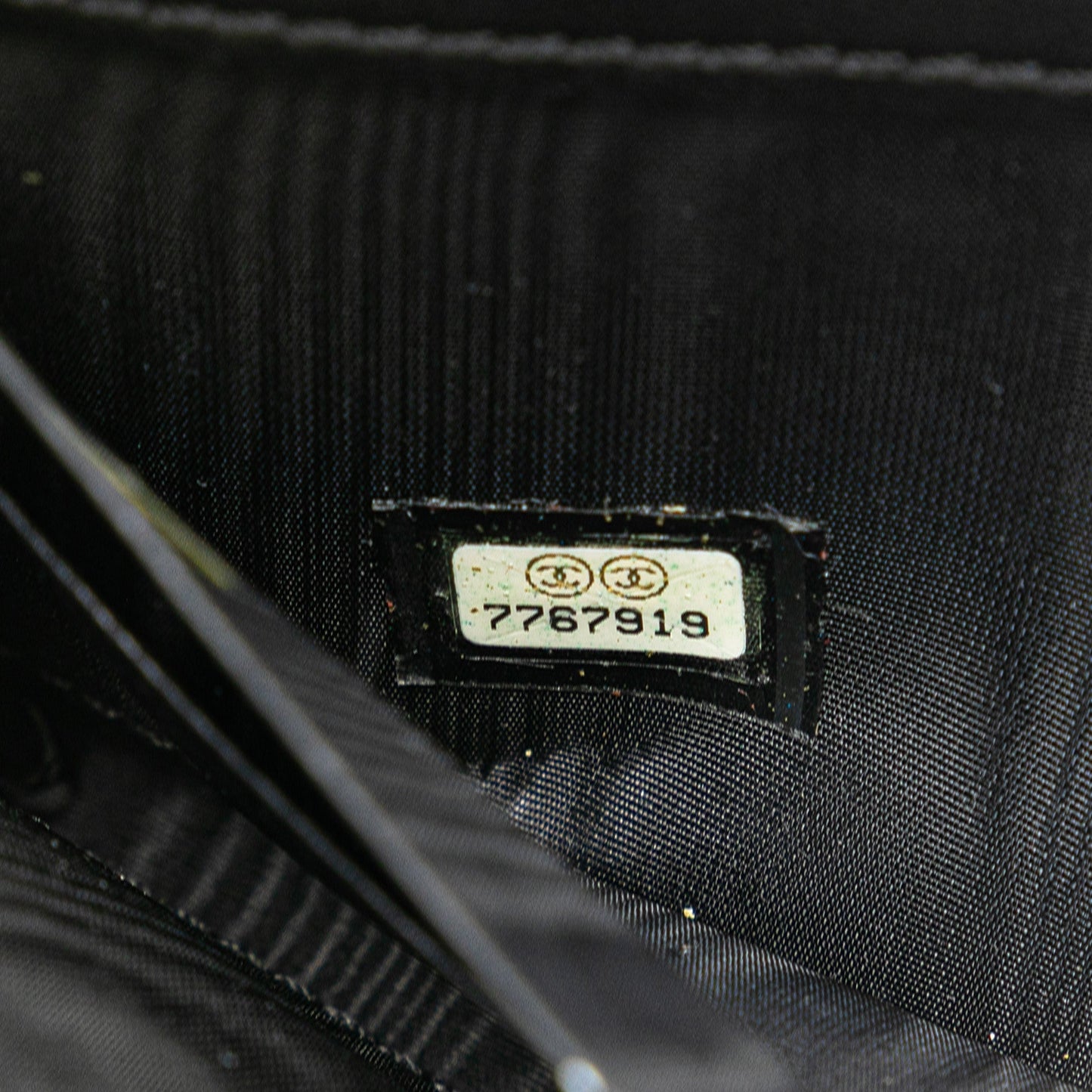 Chanel CC Caviar Zip Around Wallet Black