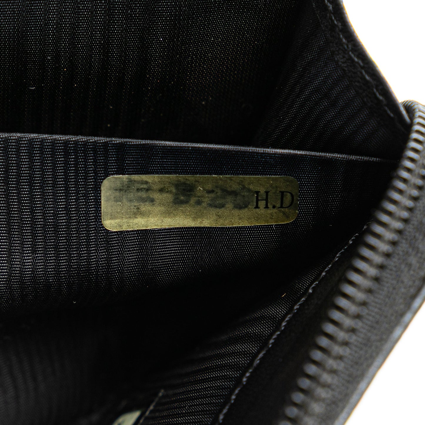 Chanel CC Caviar Zip Around Wallet Black