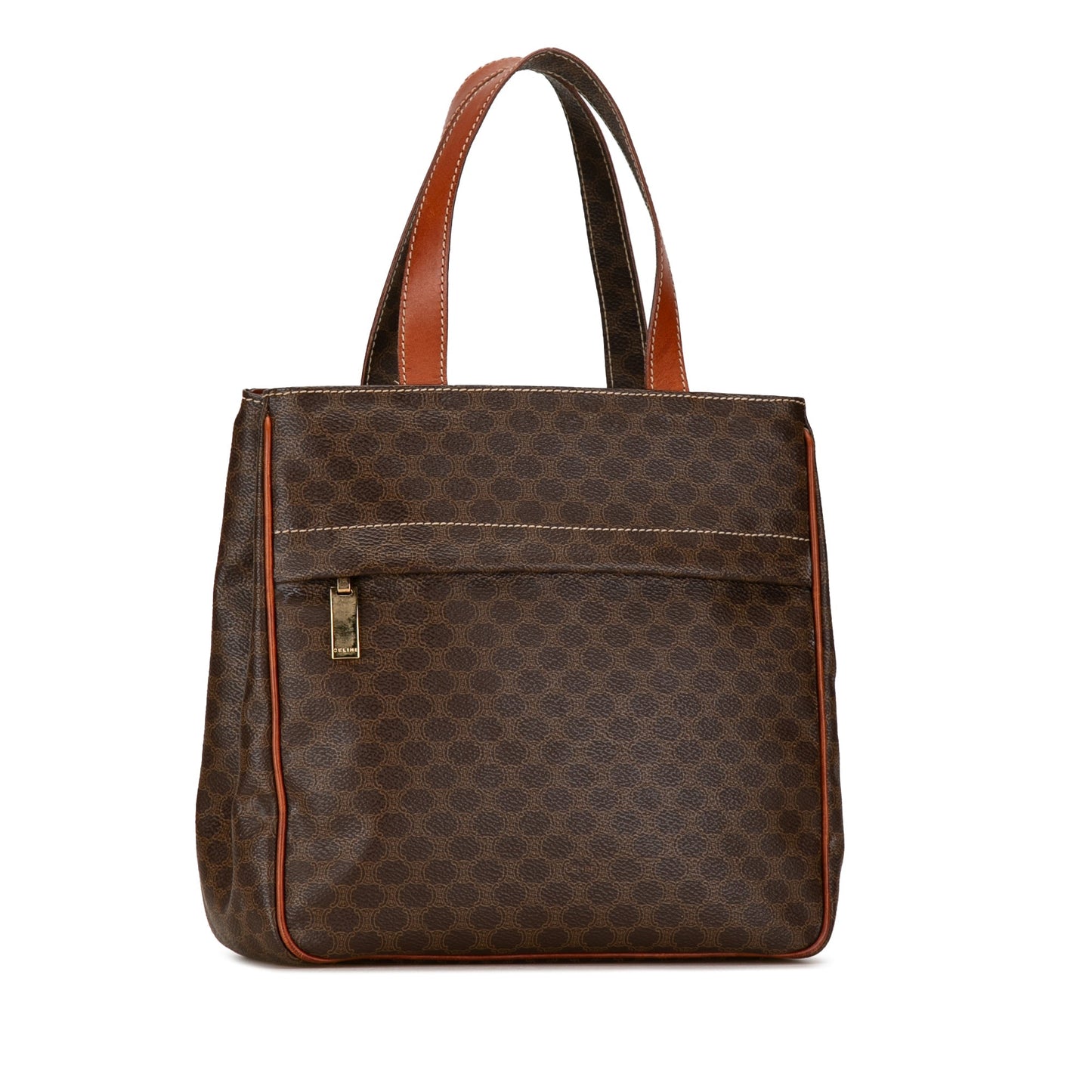 Celine Macadam Handbag Brown