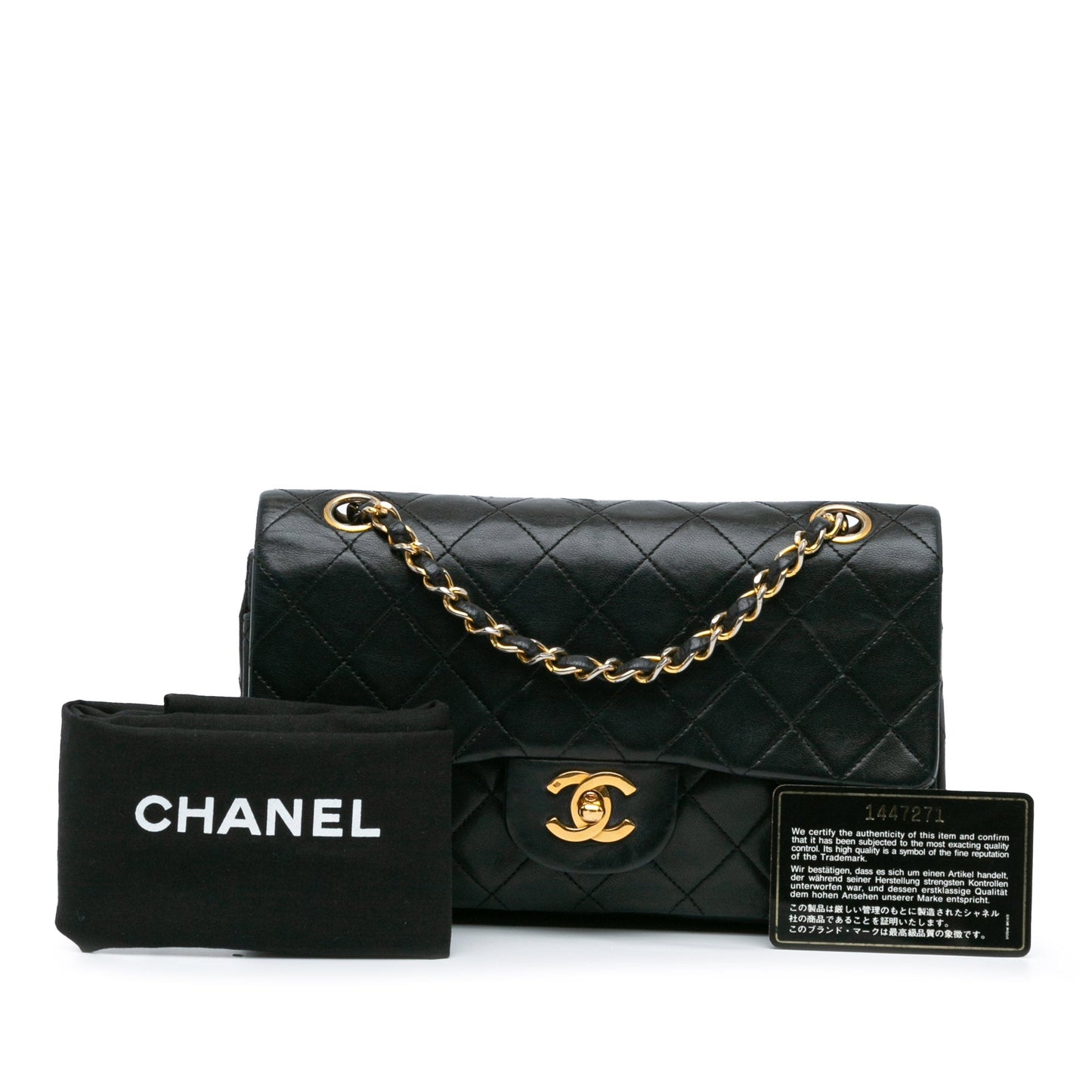 Chanel Small Classic Lambskin Double Flap Black