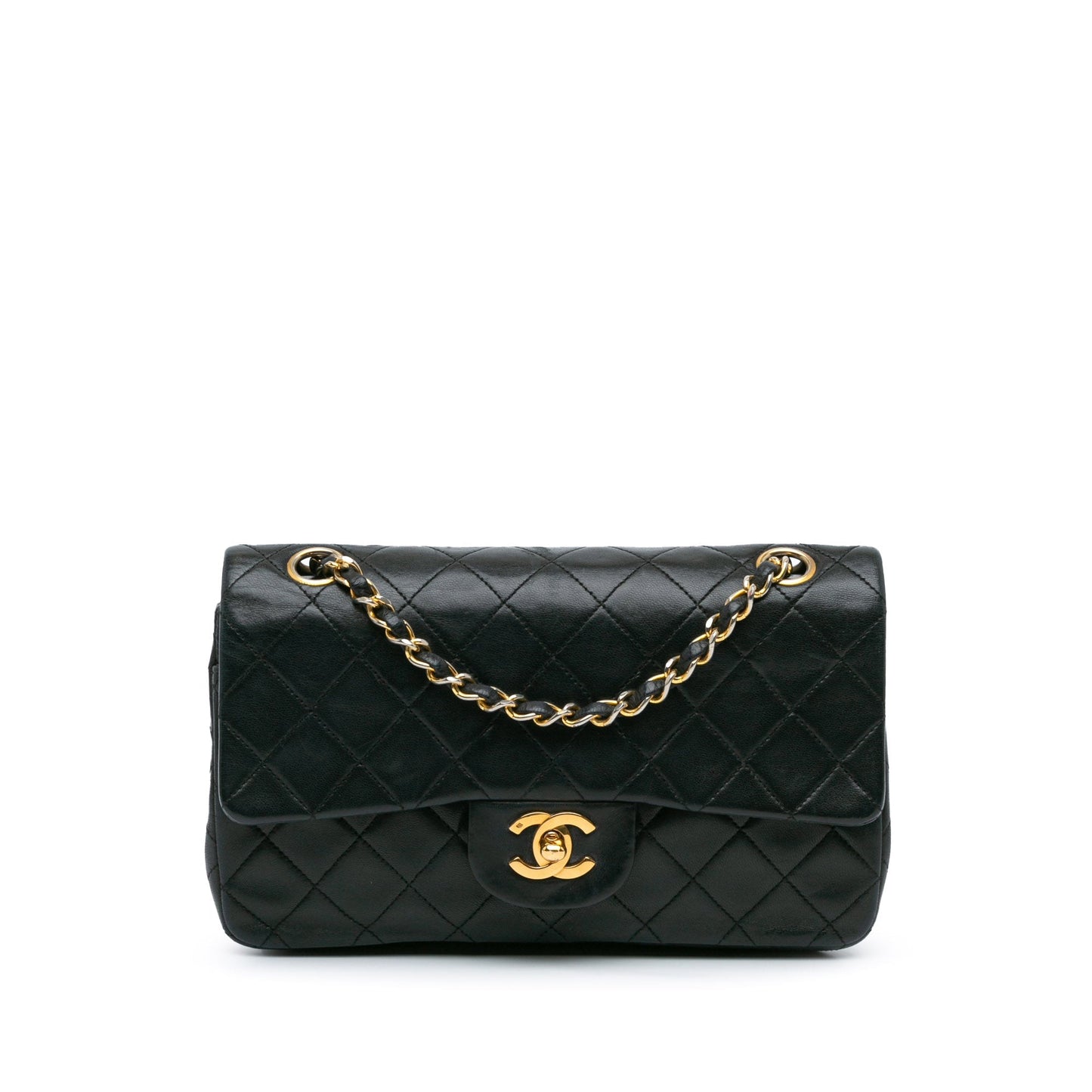 Chanel Small Classic Lambskin Double Flap Black