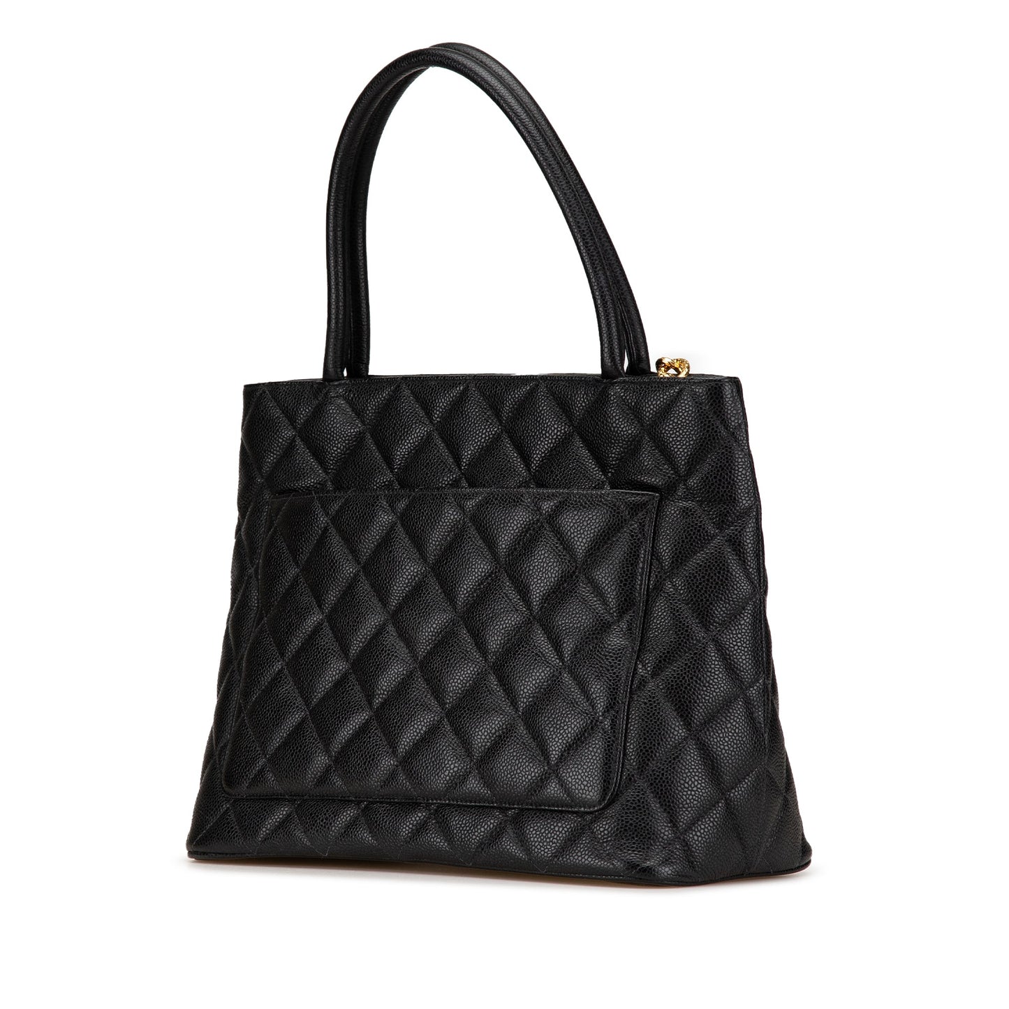 Chanel Caviar Medallion Tote Black