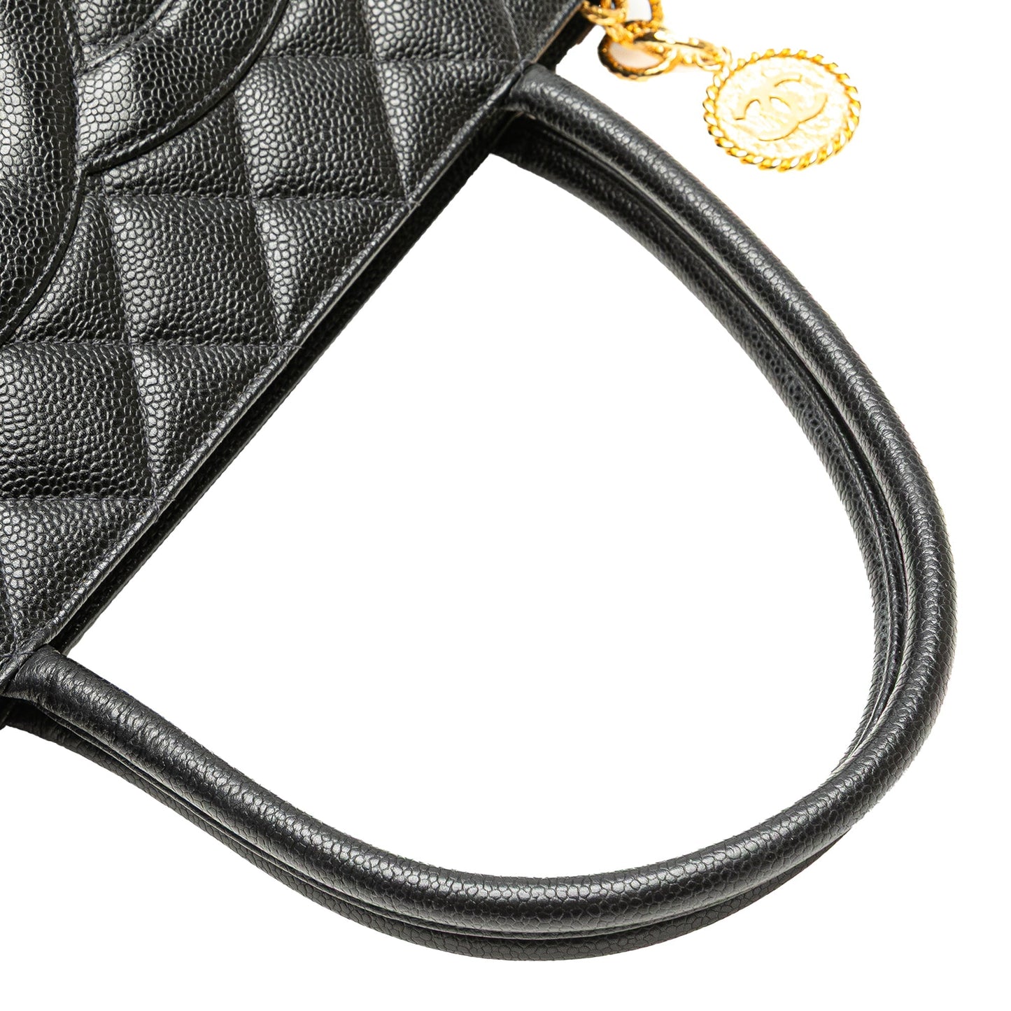 Chanel Caviar Medallion Tote Black