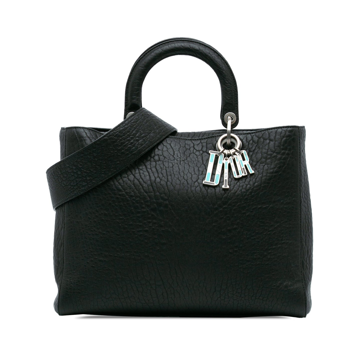 Dior Large Canyon Grained Lambskin Lady Dior Black