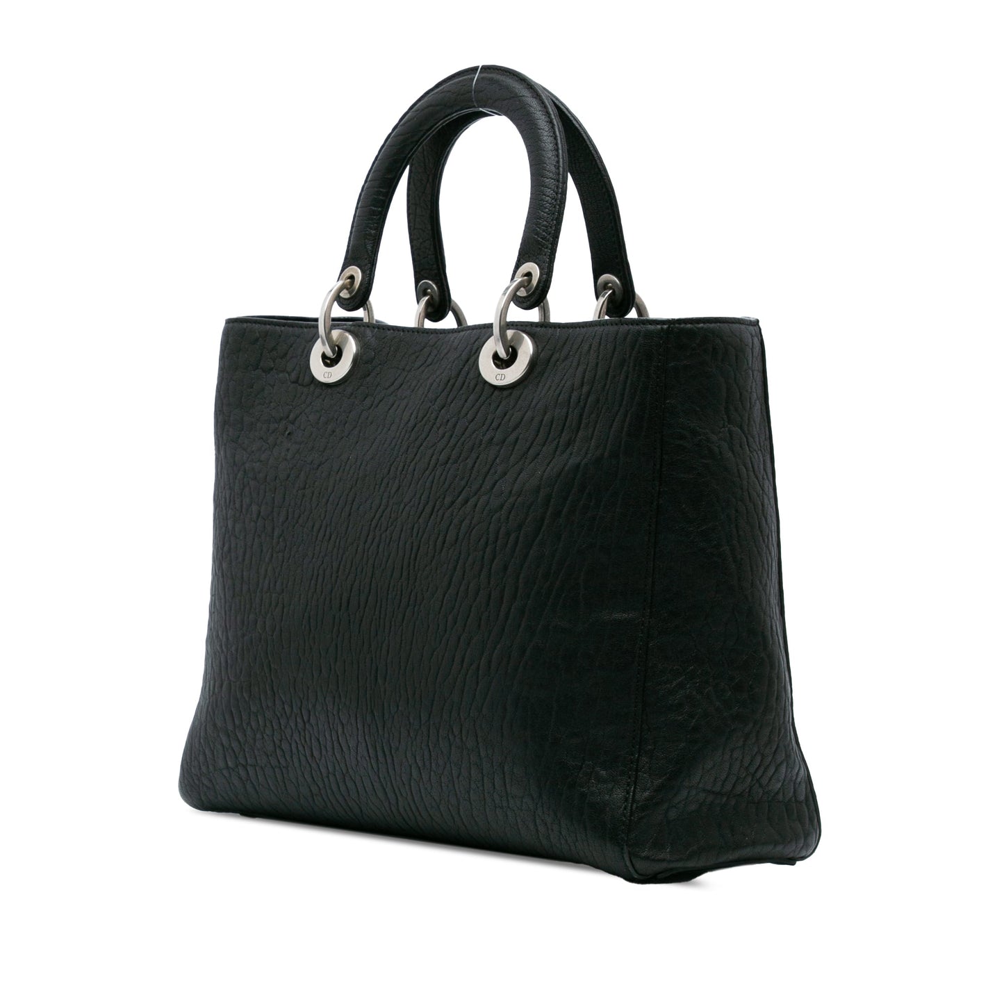 Dior Large Canyon Grained Lambskin Lady Dior Black