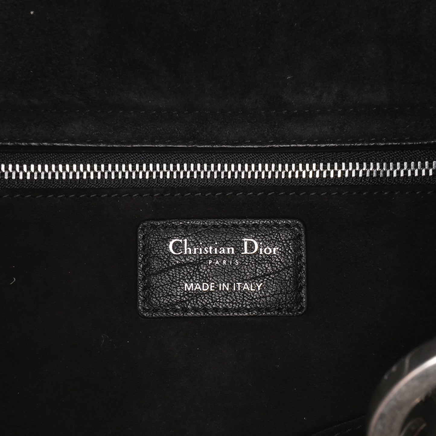 Dior Large Canyon Grained Lambskin Lady Dior Black