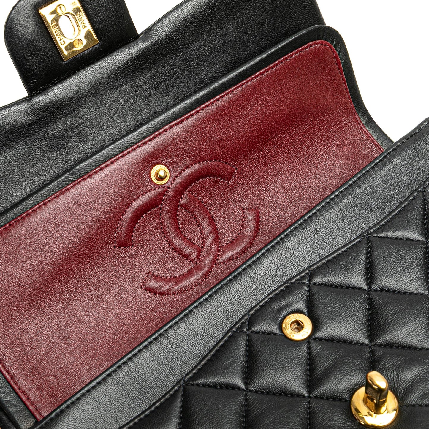 Chanel Small Classic Lambskin Double Flap Black