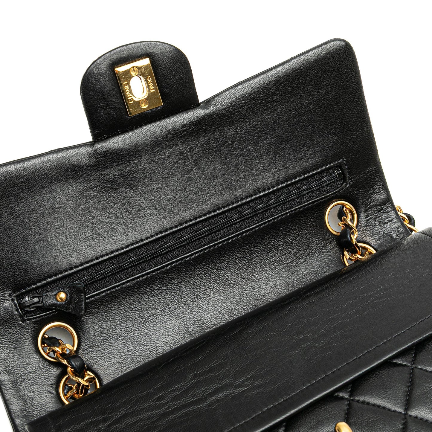 Chanel Small Classic Lambskin Double Flap Black