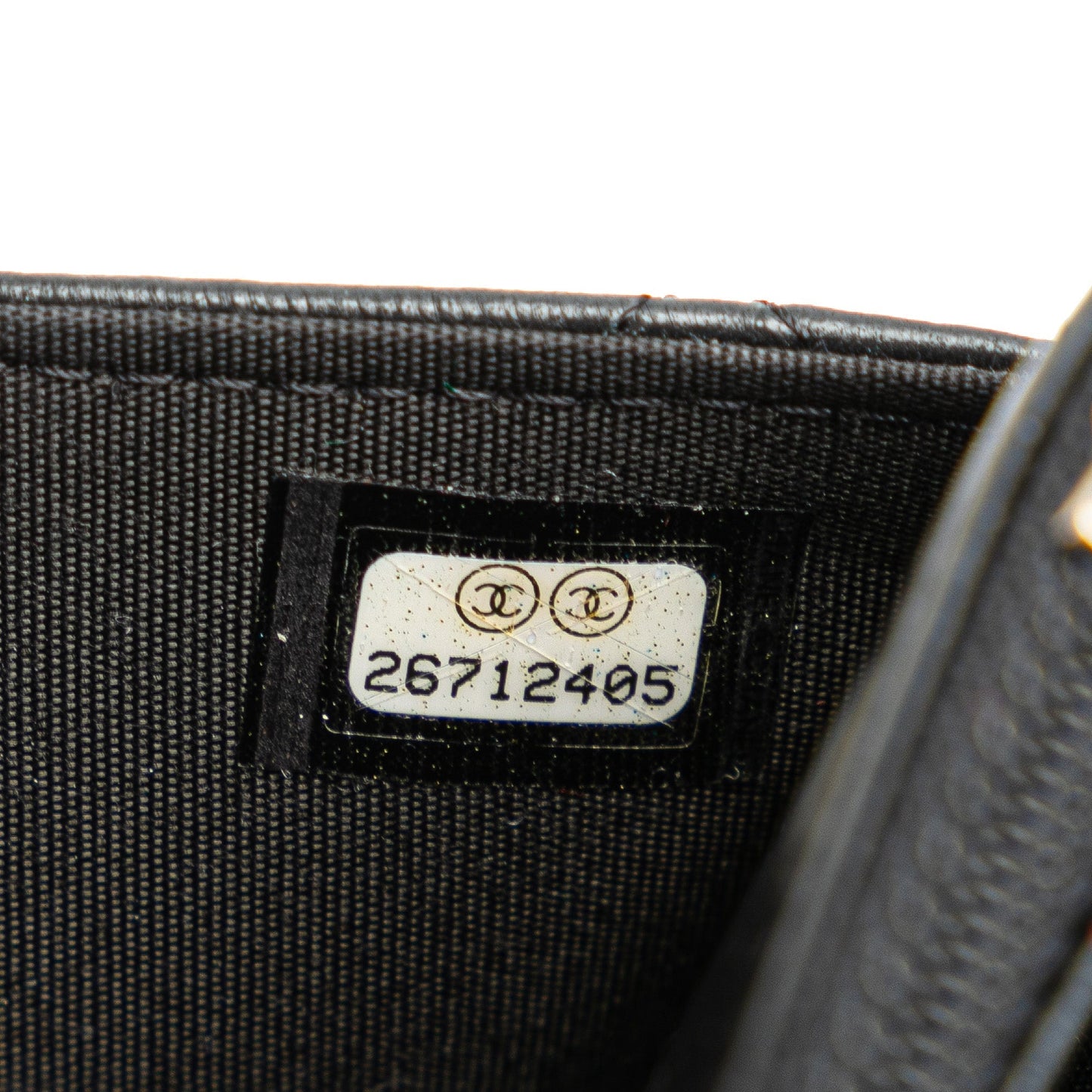Chanel Quilted Studded Lambskin 18K Lucky Charms Wallet On Chain Black