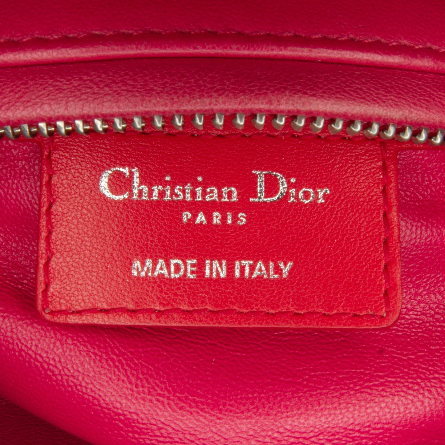 Dior Medium Bicolor Lambskin Cannage Lady Dior Orange