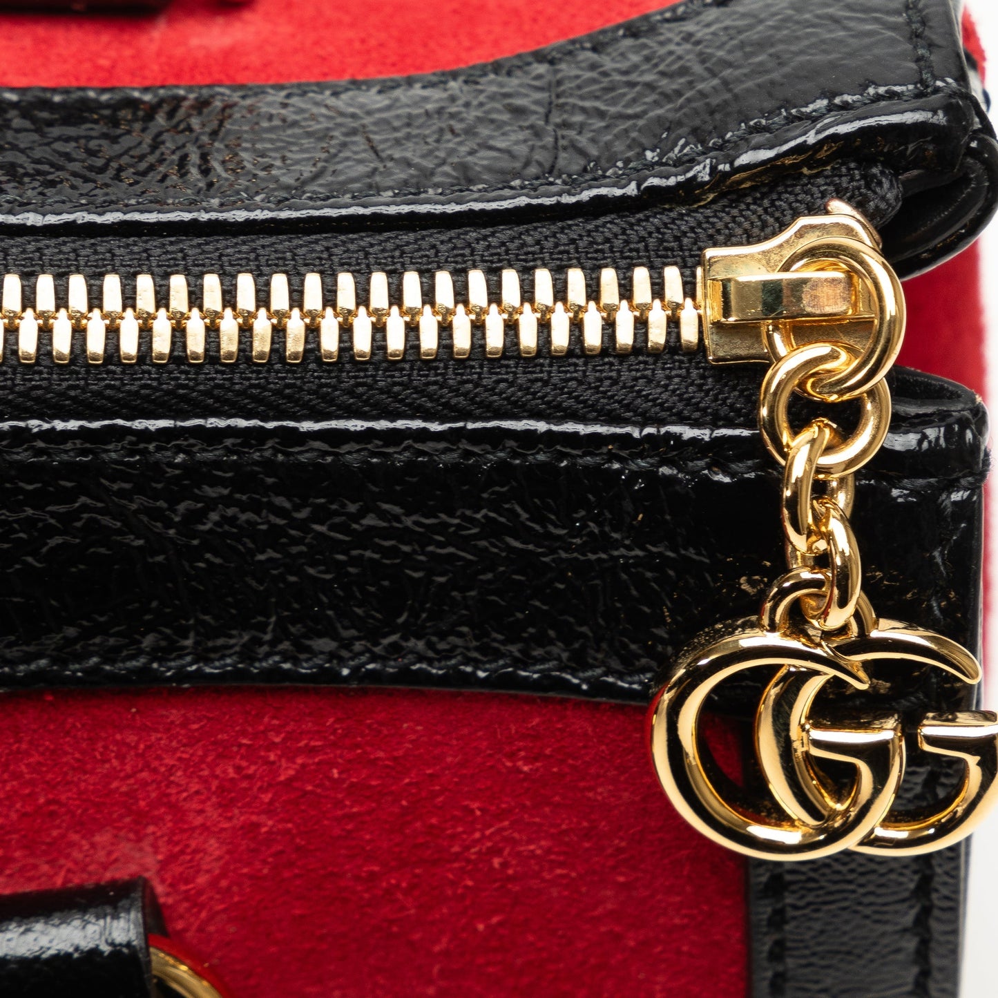 Gucci Small Suede Ophidia Satchel Red