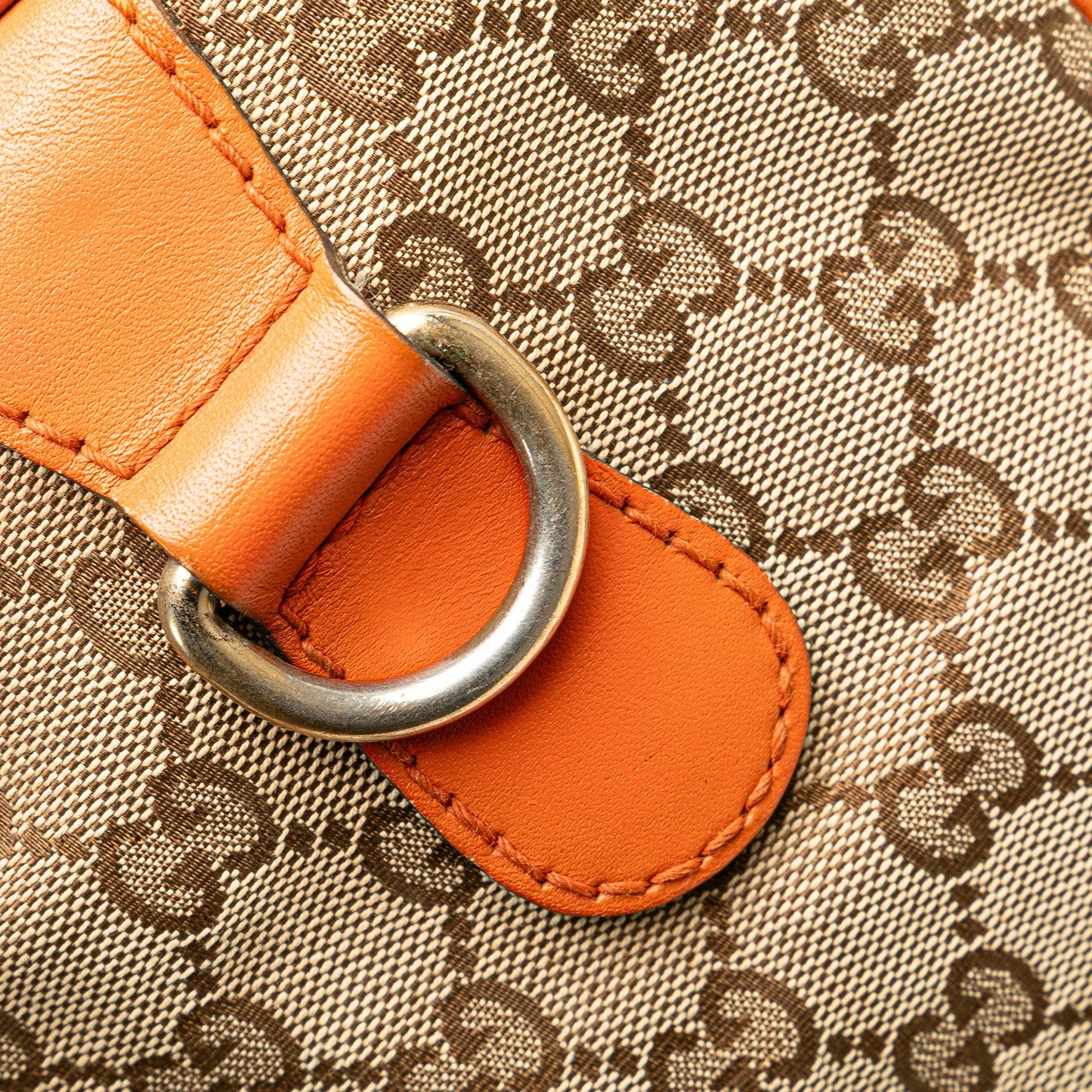 Gucci GG Canvas Web Joy Boston Bag Brown