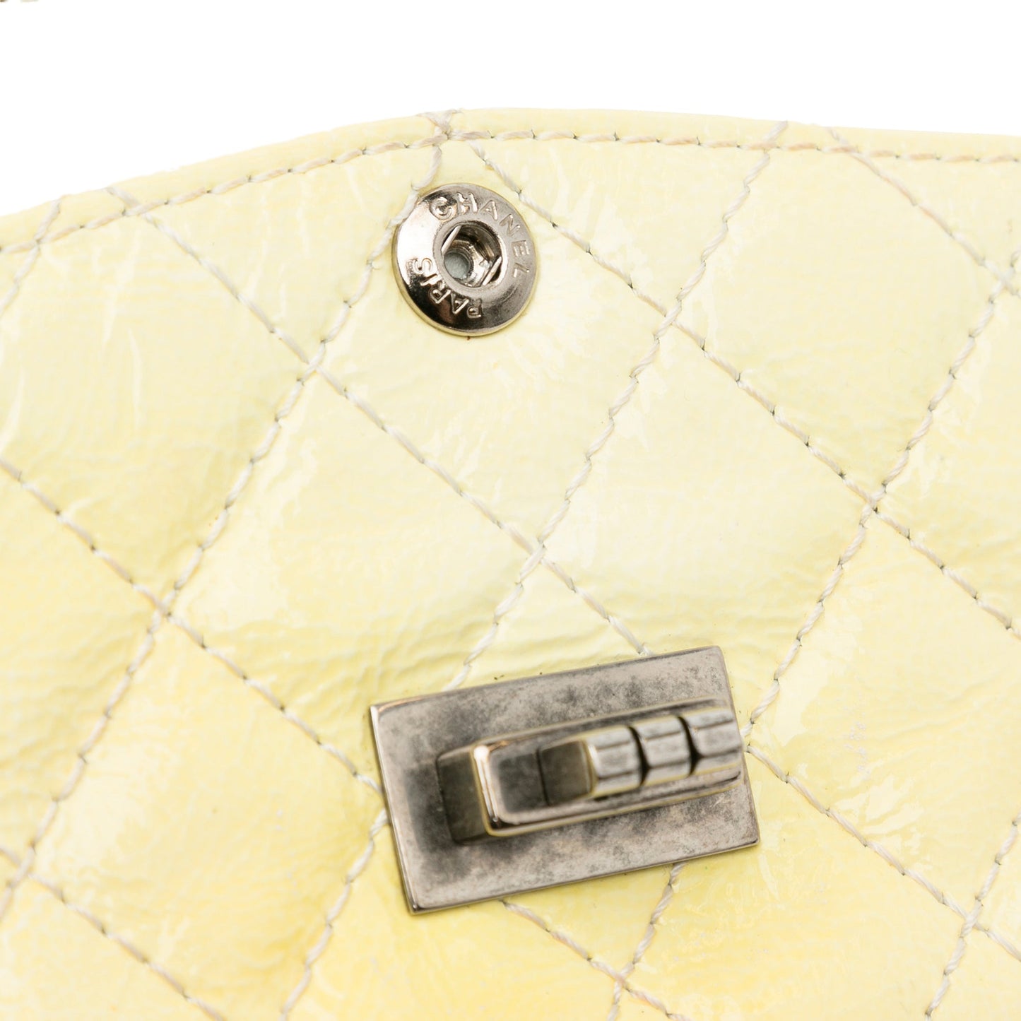 Chanel Mini Reissue 2.55 Patent Double Flap Yellow