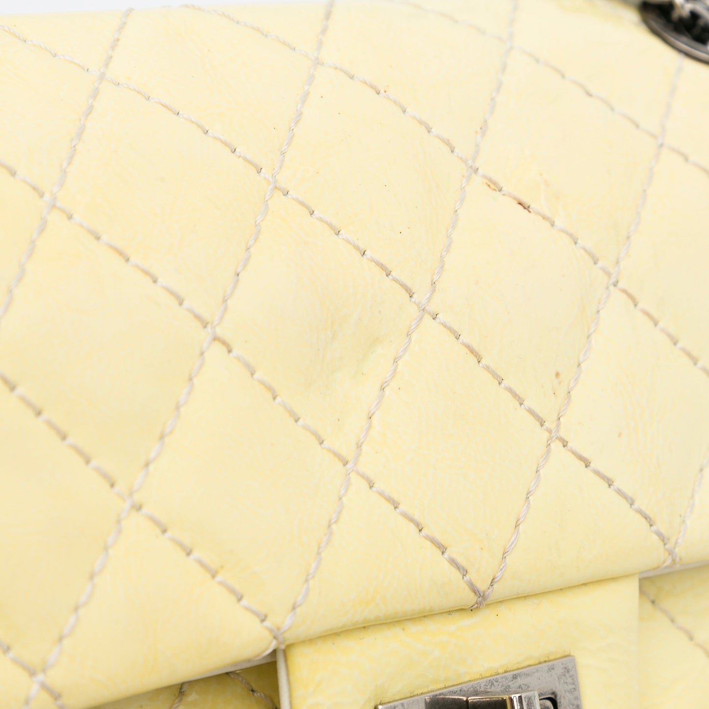 Chanel Mini Reissue 2.55 Patent Double Flap Yellow