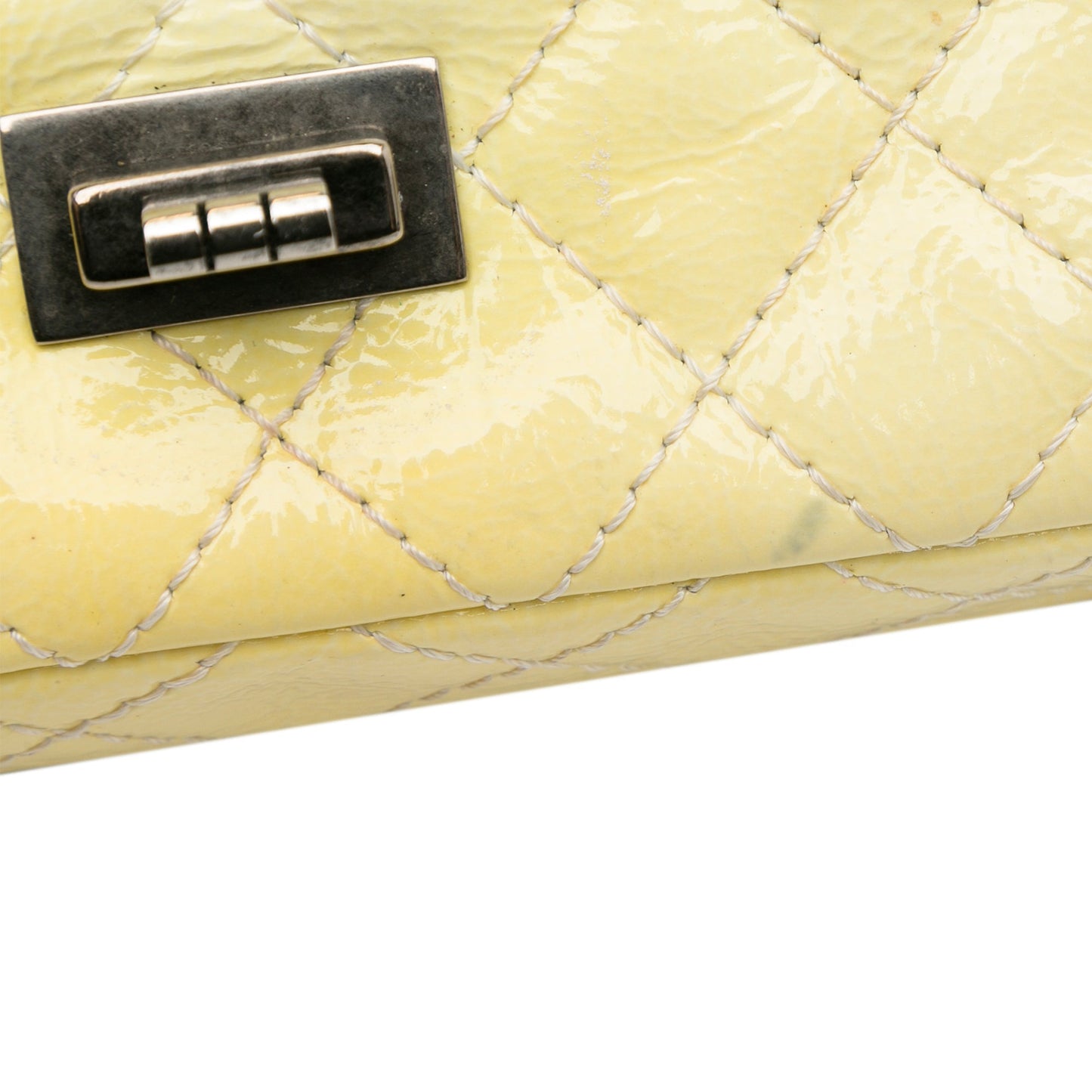 Chanel Mini Reissue 2.55 Patent Double Flap Yellow
