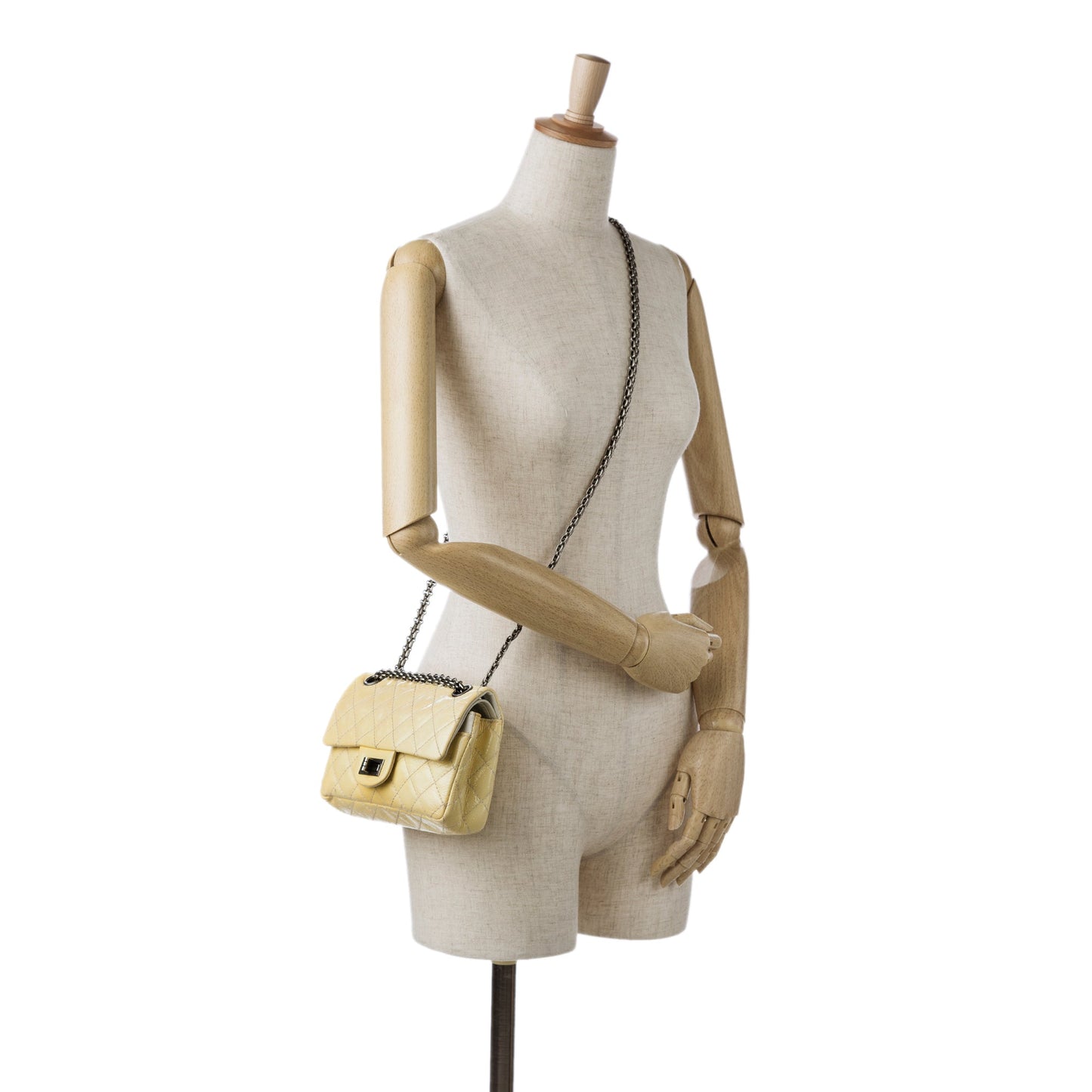 Chanel Mini Reissue 2.55 Patent Double Flap Yellow