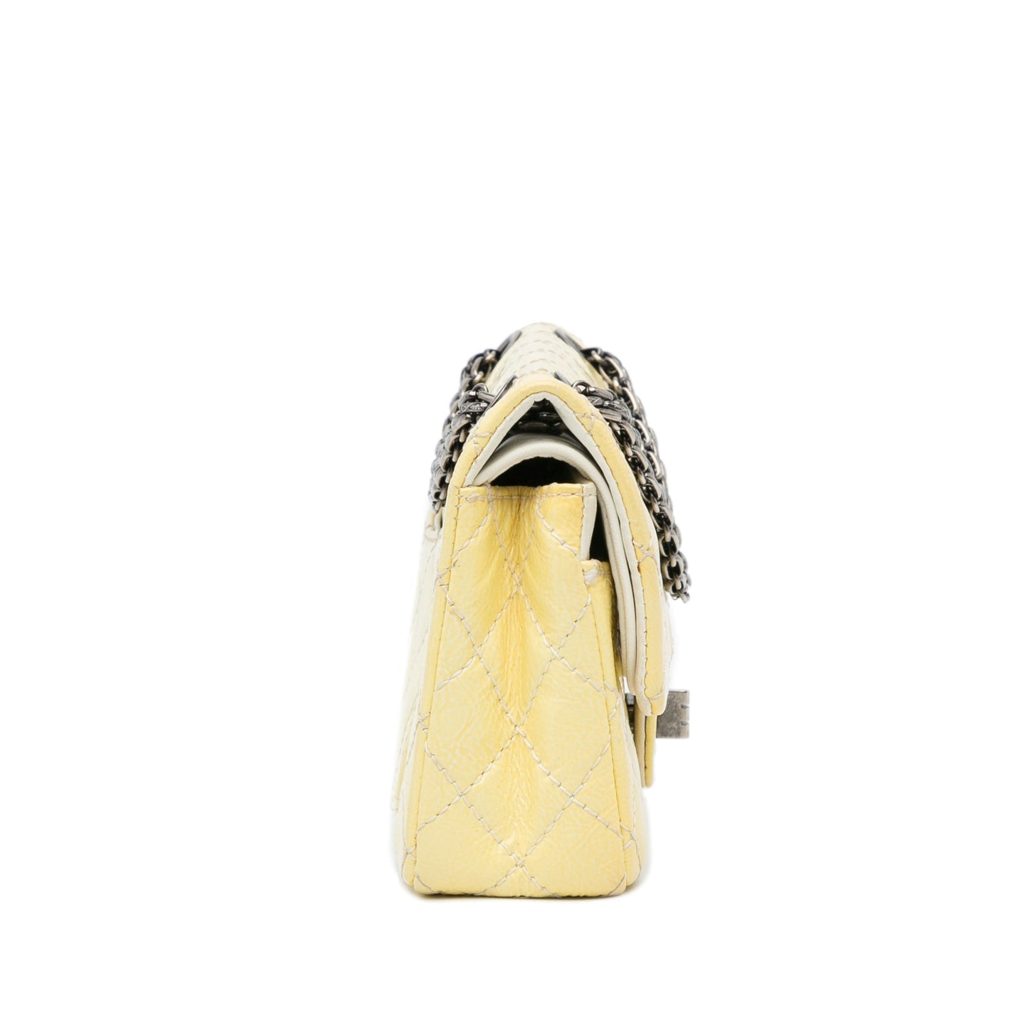 Chanel Mini Reissue 2.55 Patent Double Flap Yellow