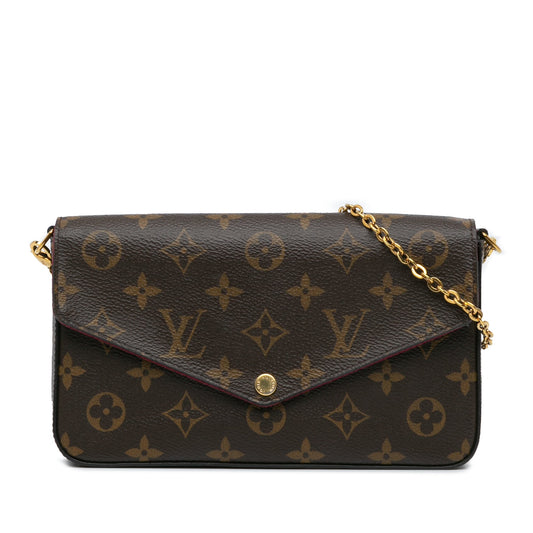Louis Vuitton Monogram Pochette Felicie Brown