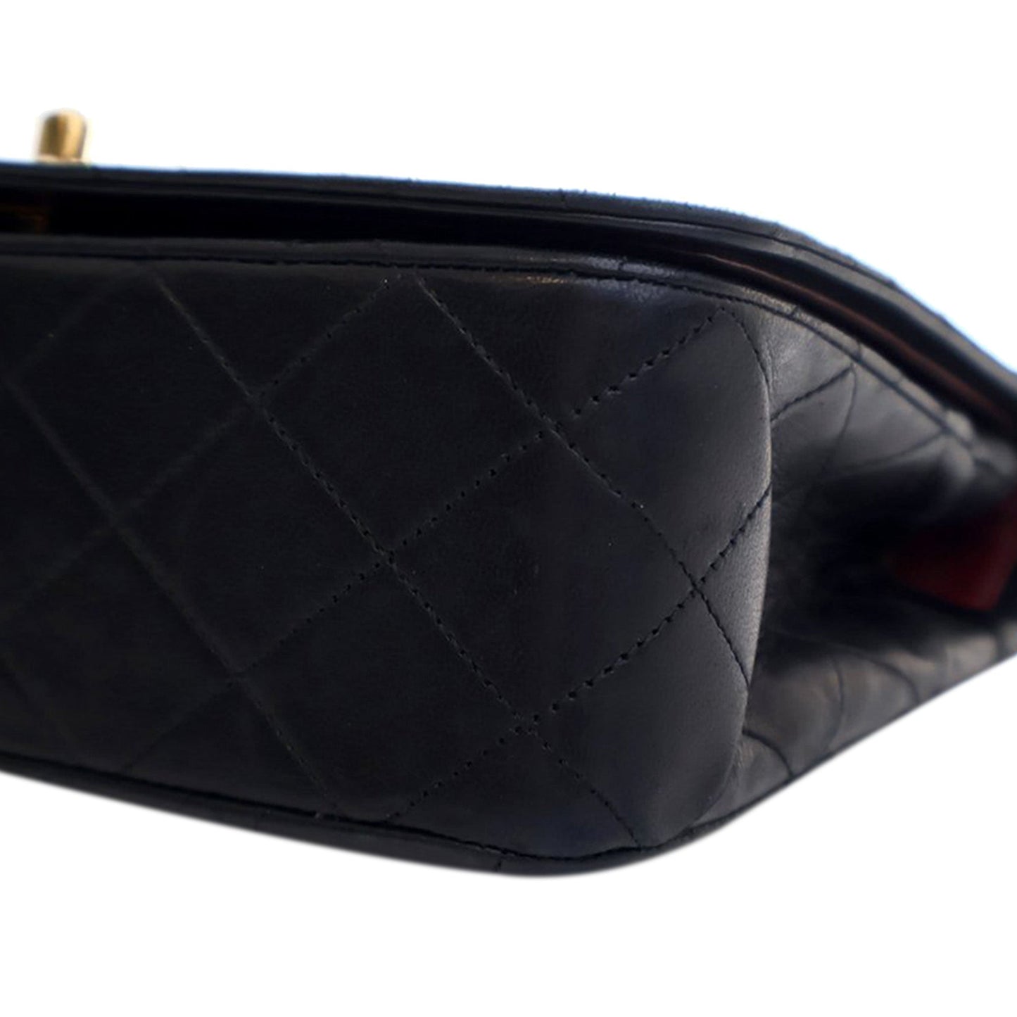 Chanel Small CC Quilted Lambskin Full Flap Black