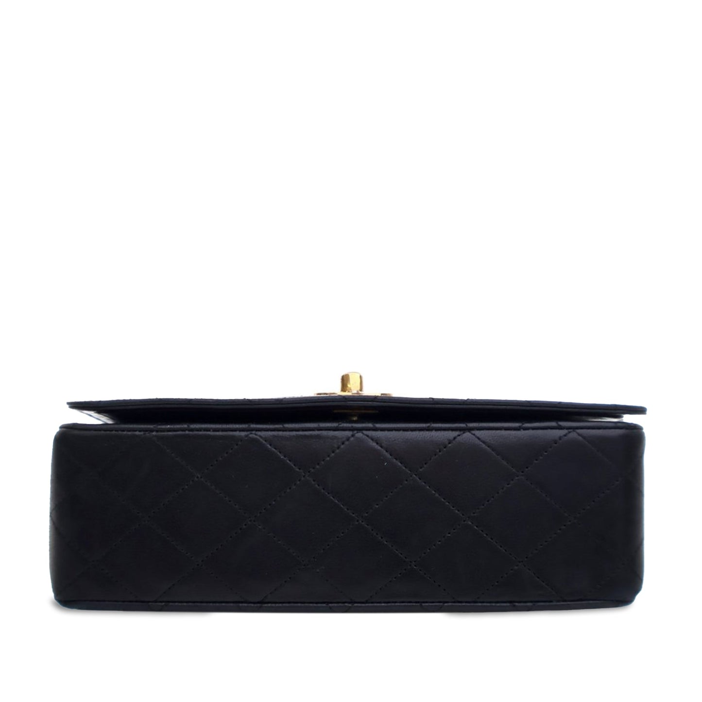 Chanel Small CC Quilted Lambskin Full Flap Black