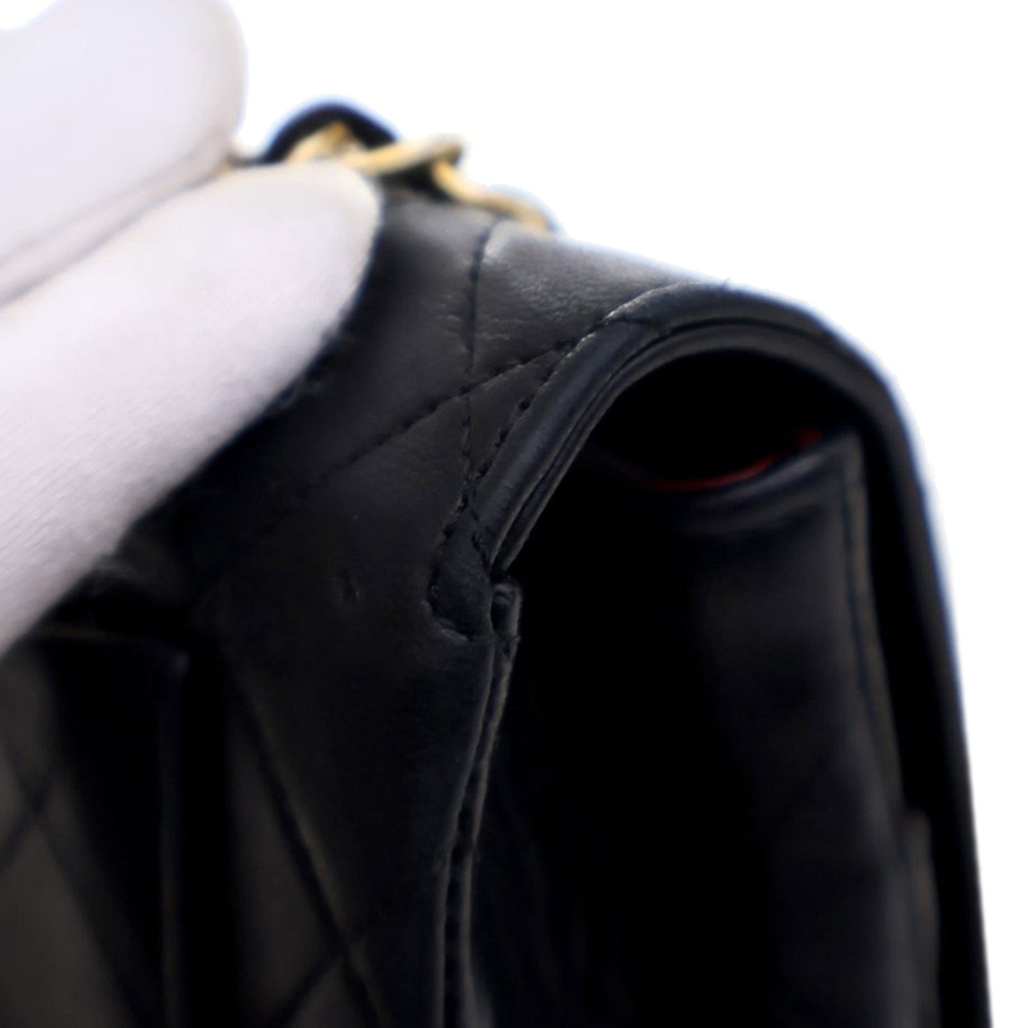 Chanel Small CC Quilted Lambskin Full Flap Black
