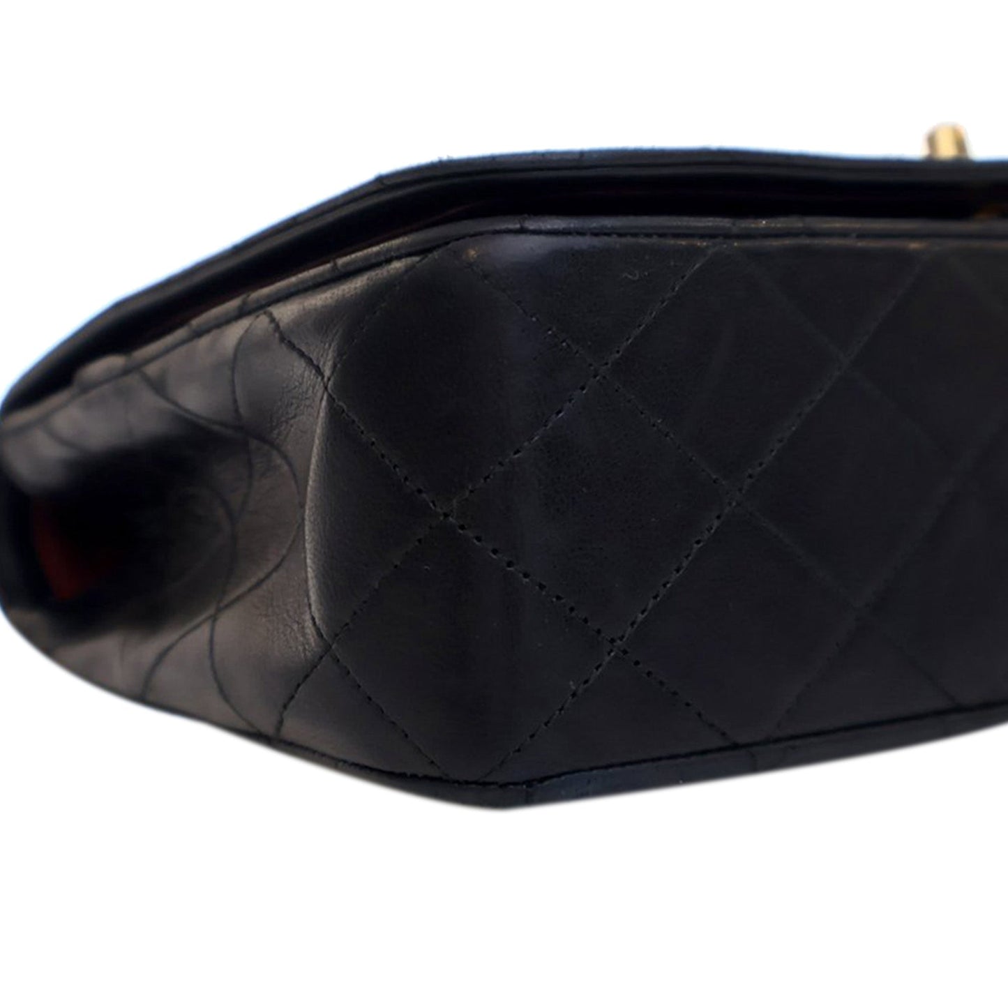 Chanel Small CC Quilted Lambskin Full Flap Black