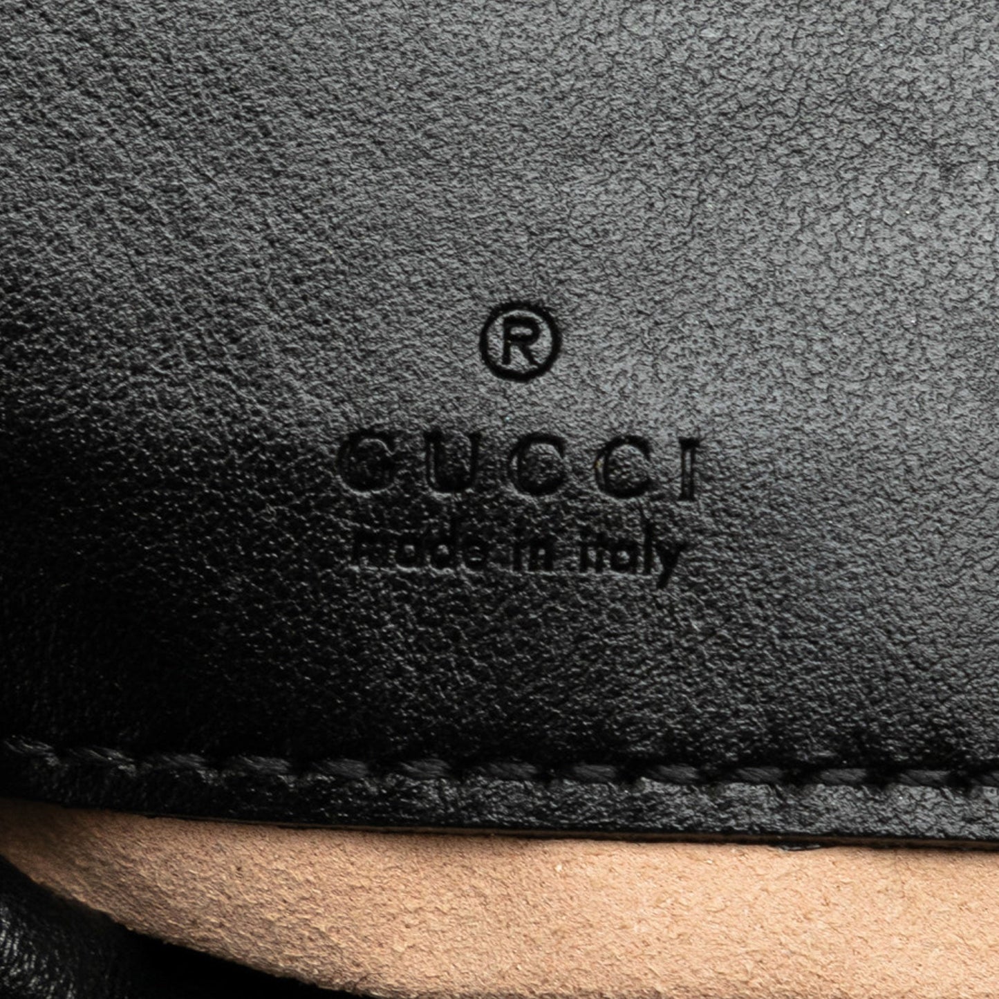 Gucci Mini GG Marmont Matelasse Bucket Bag Black
