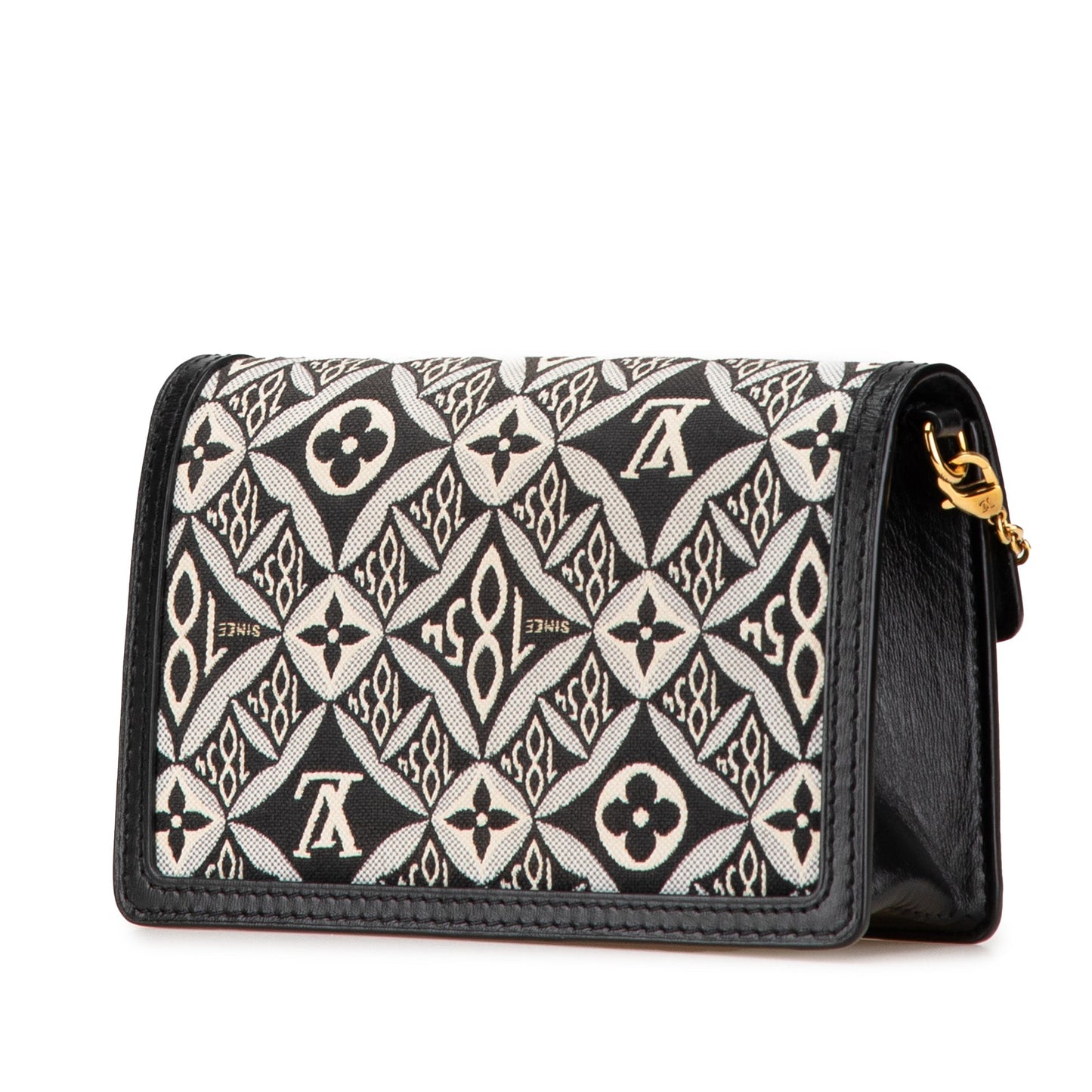 Louis Vuitton Monogram Since 1854 Dauphine Chain Wallet Black